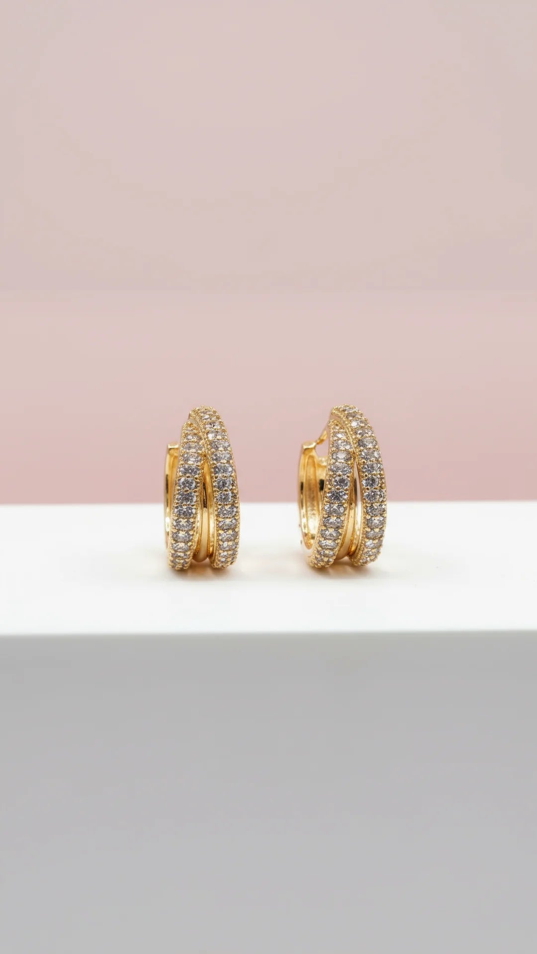 Shine Crystal Stud Earrings