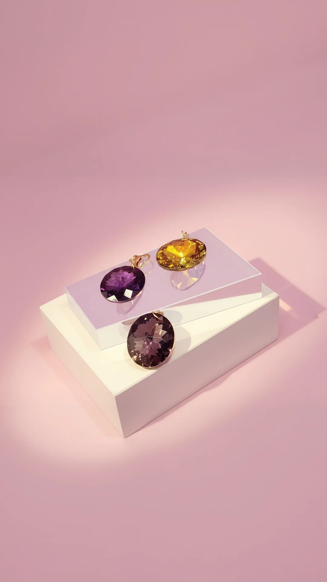 Faceted Round Crystal Keyring & Bag Charm