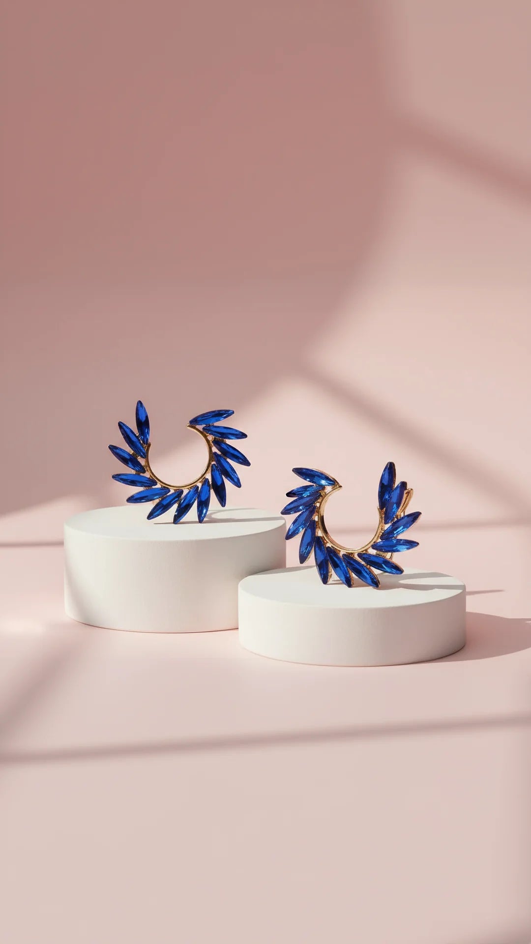 Angel Wing Crystal Stud Earrings