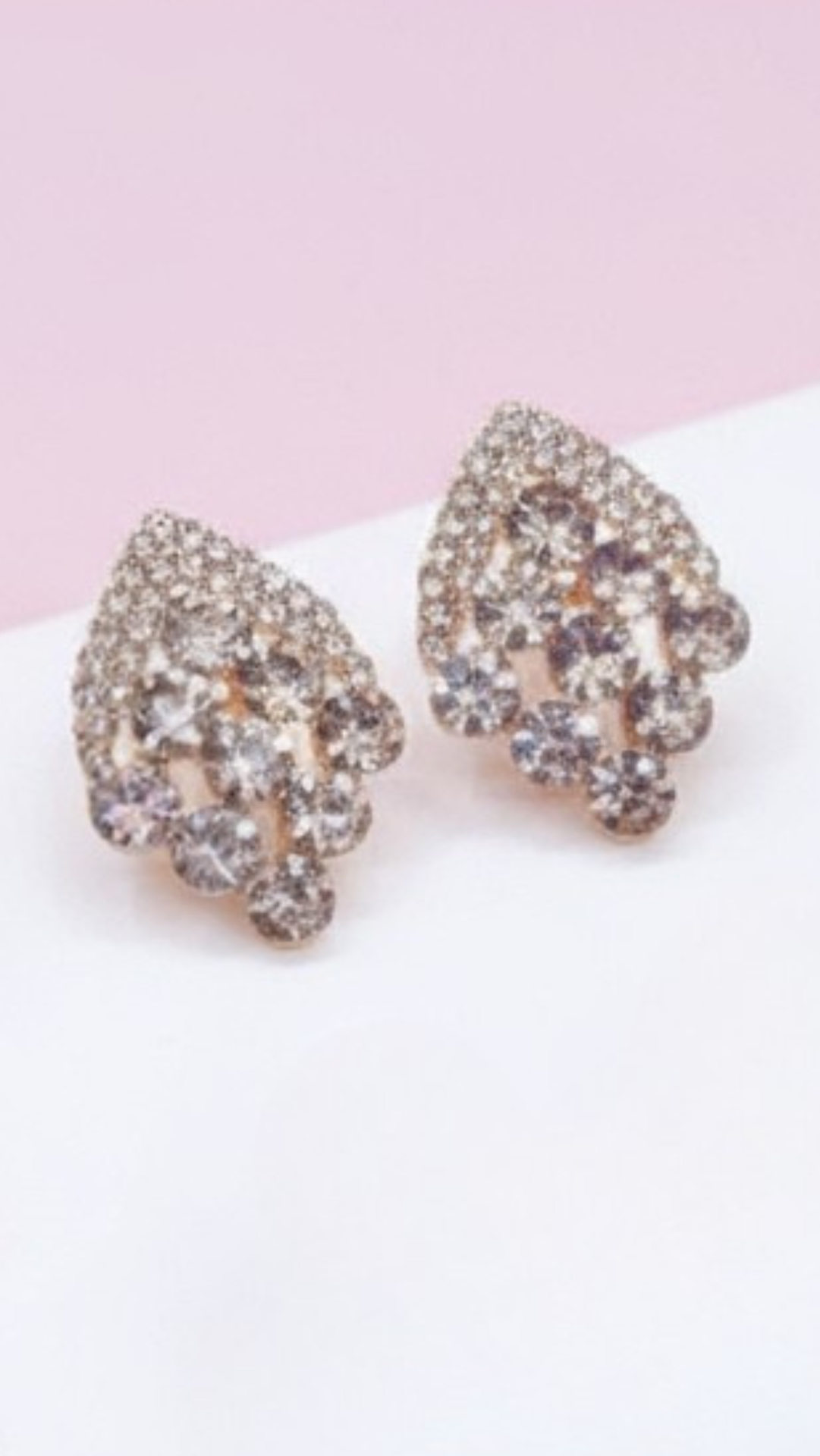 Stage Crystal Stud Earrings