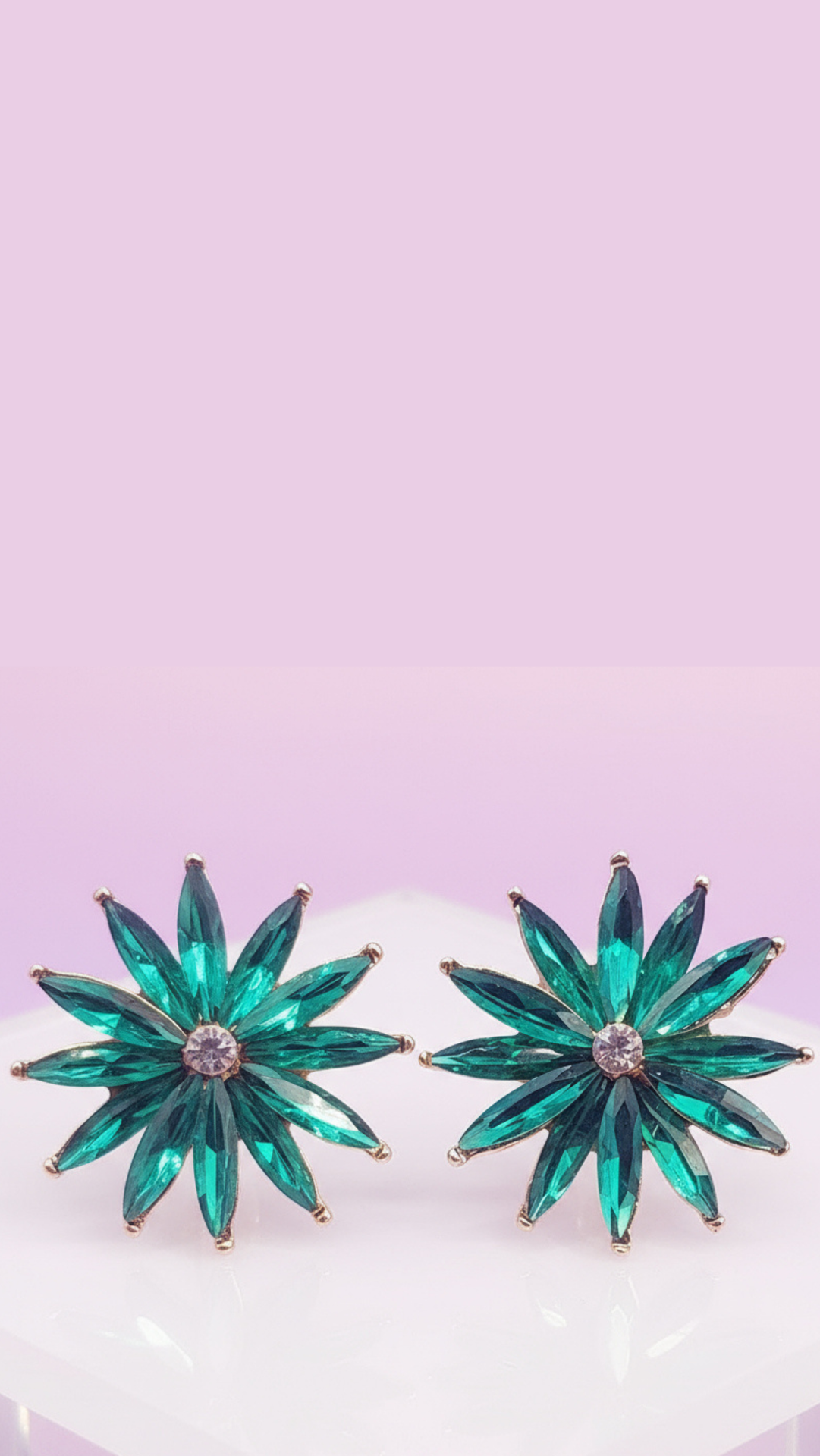 Starburst Crystal Stud Earrings
