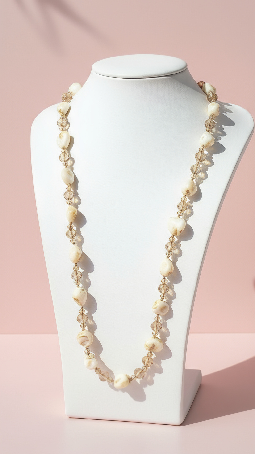 Resin Boho Long Beaded Necklace