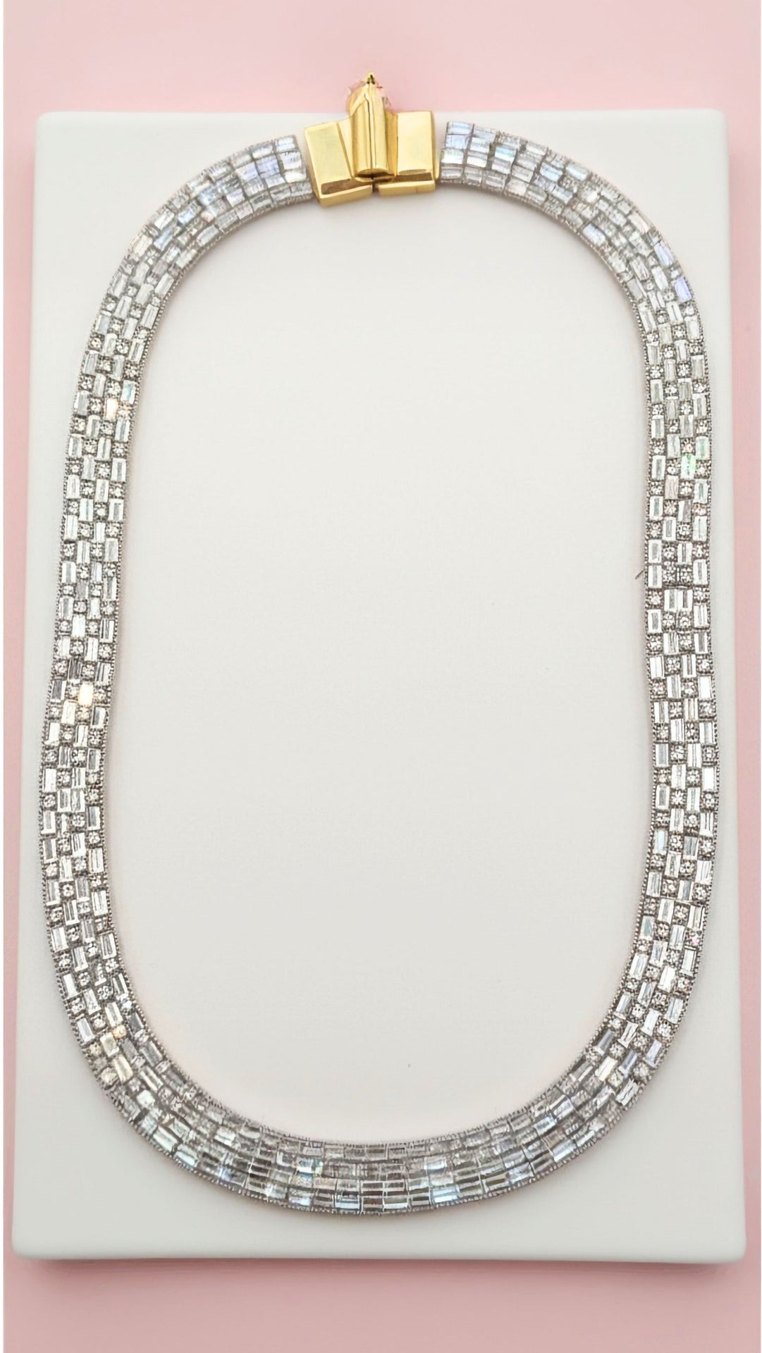 Elixir Collection Radiance Collar Crystal Necklace With Magnetic Closure