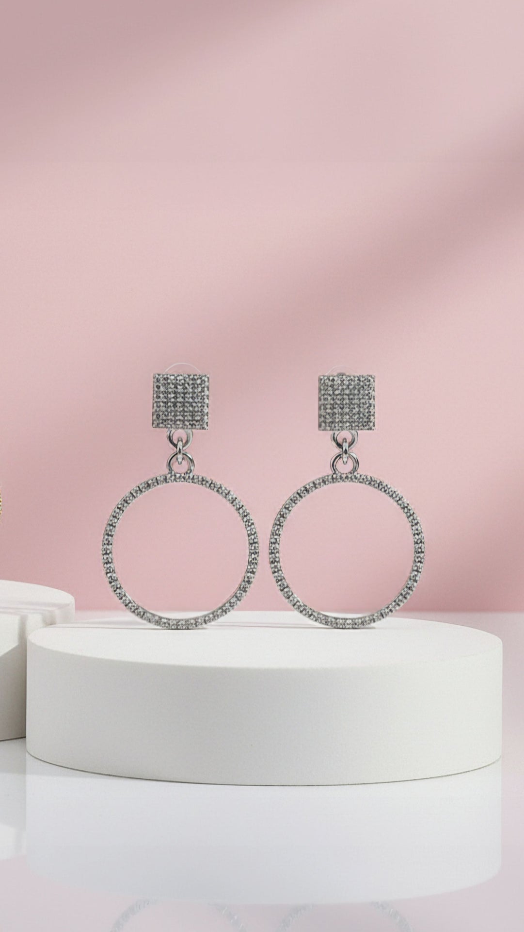 Crystal Loop Drop & Dangle Earrings