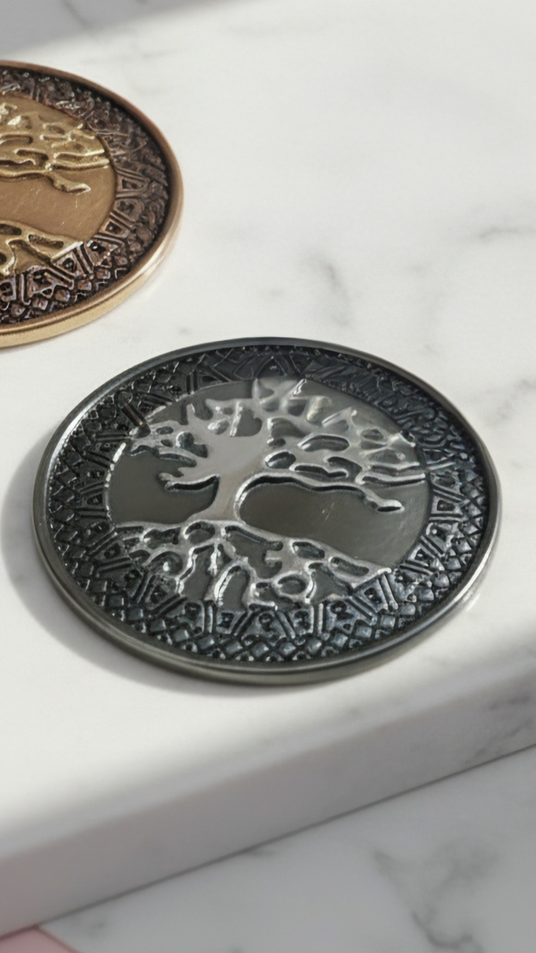 Tree Of Life Circular Magnetic Brooch