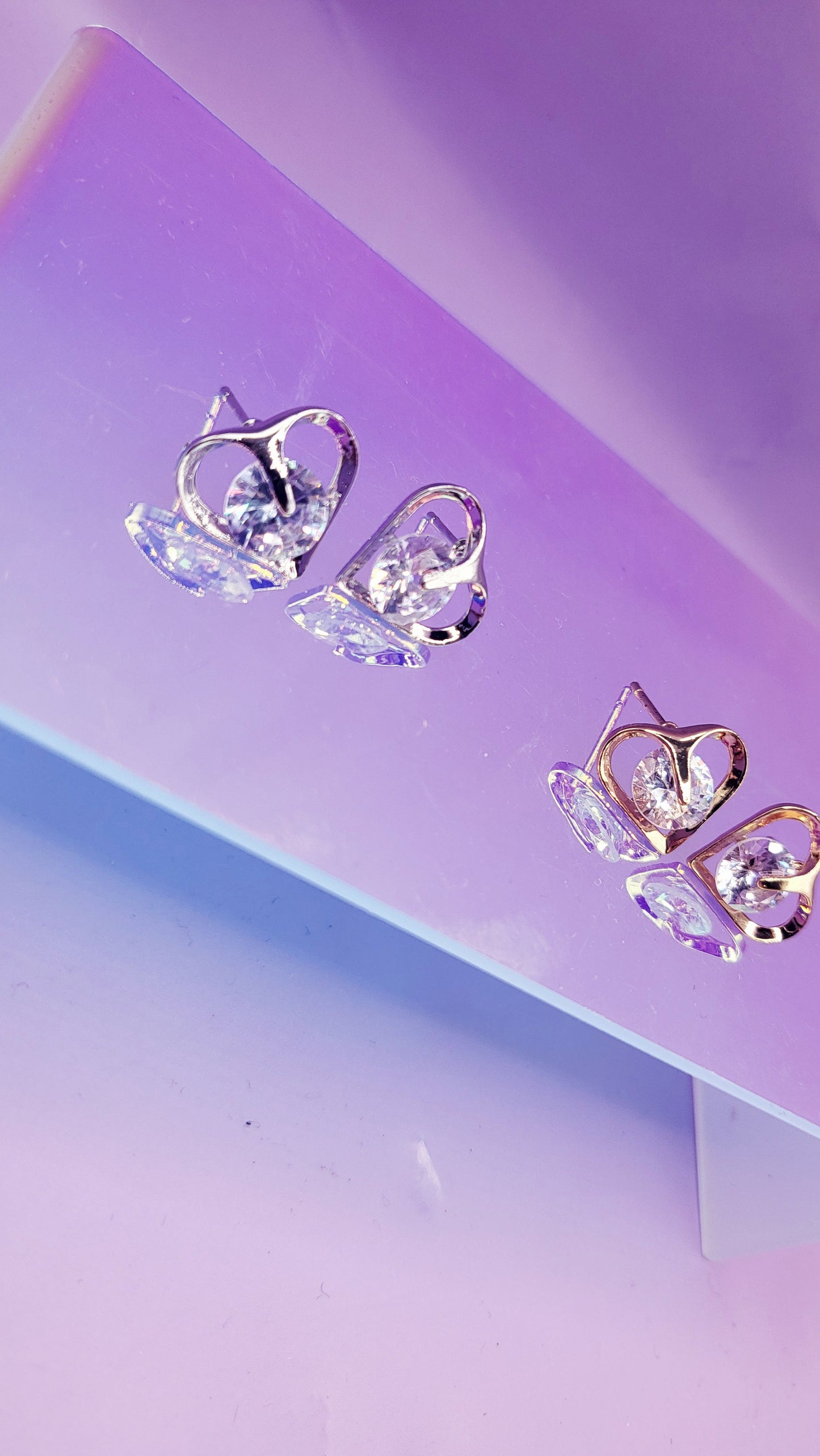 Enchanted Heart Stud Earring