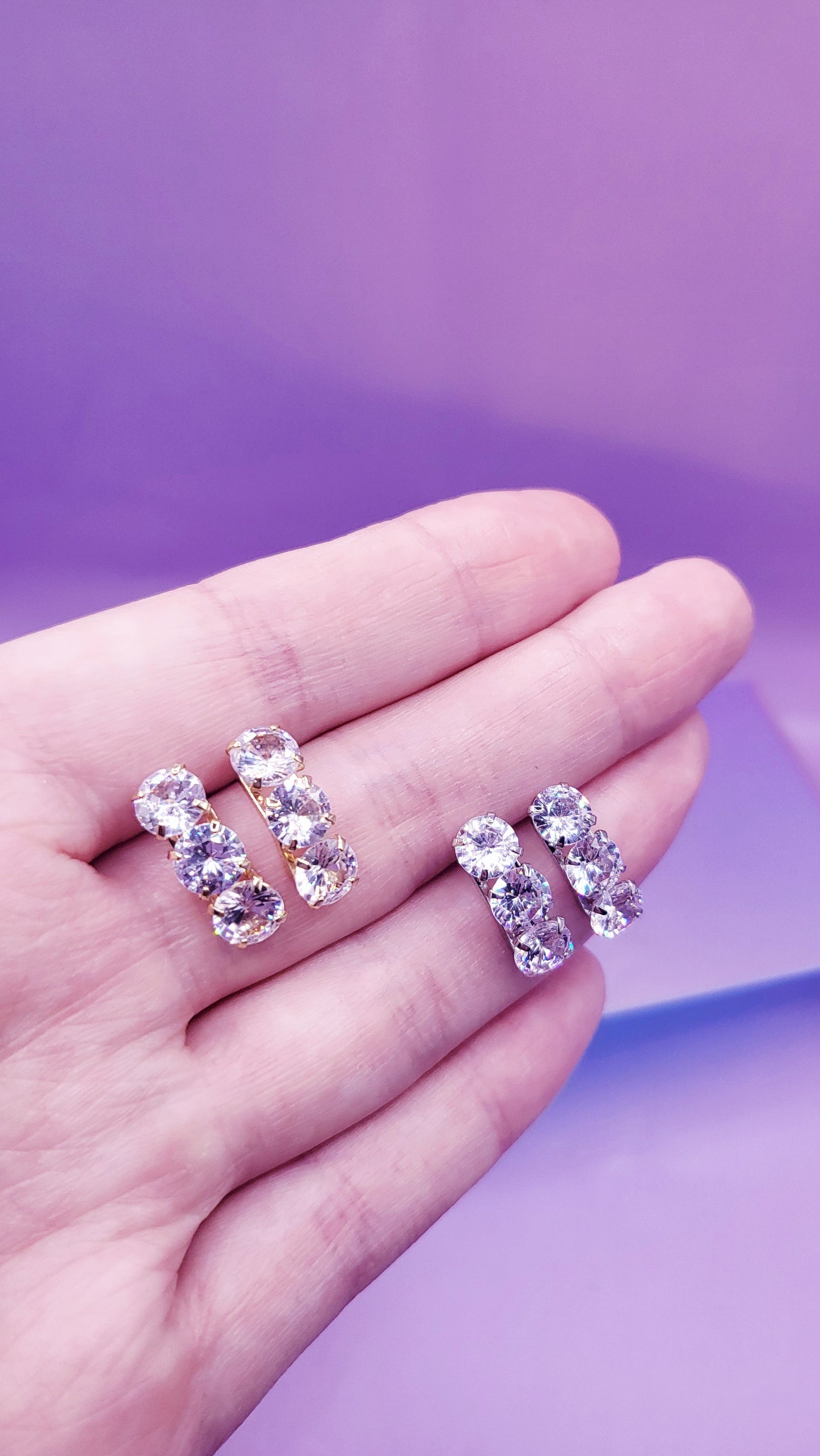 Tri Cluster Earrings