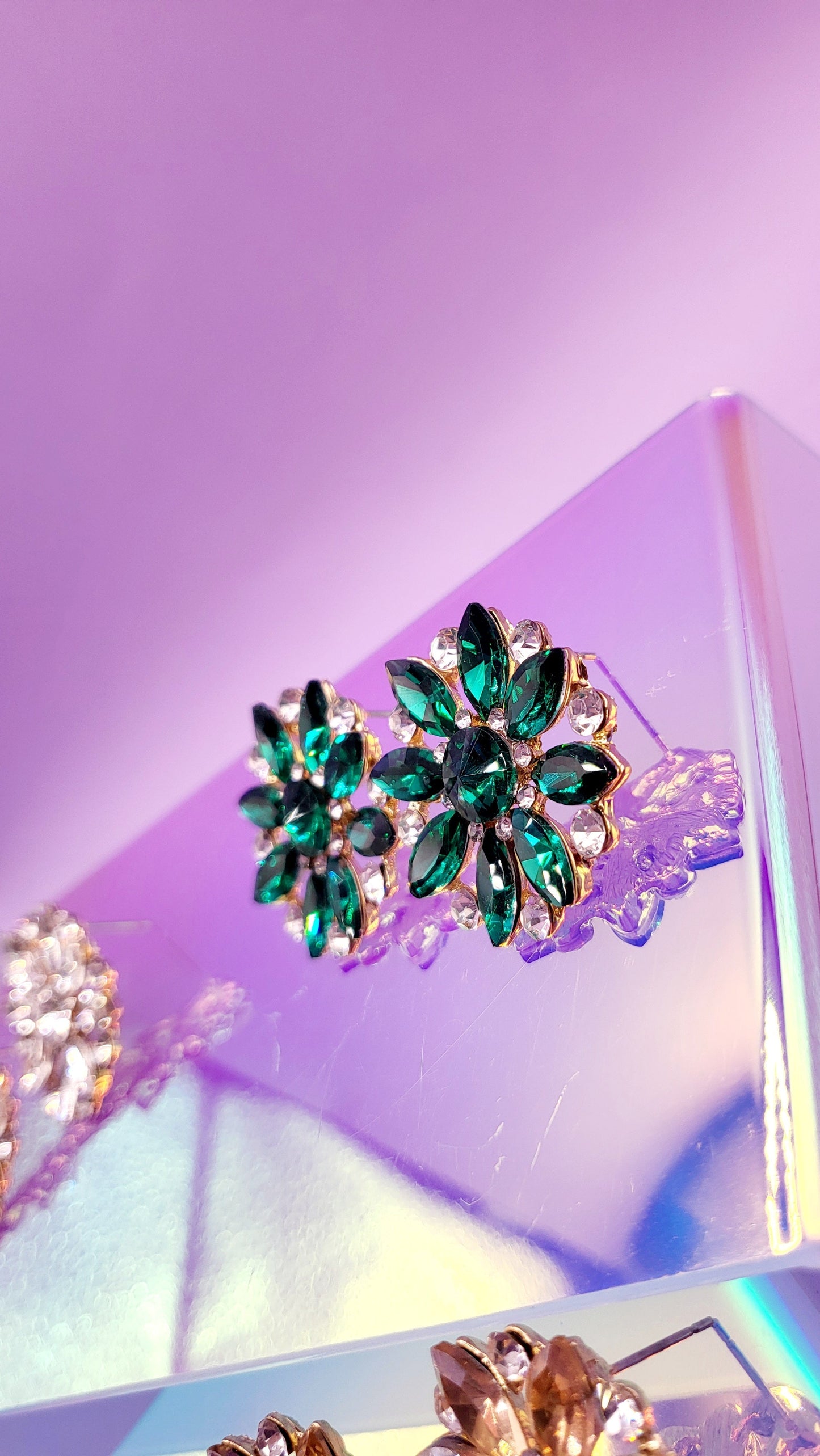Spark Crystal Studs Earrings