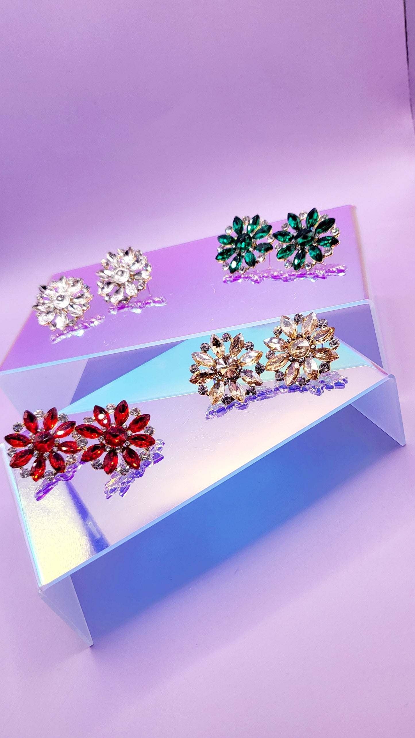 Spark Crystal Studs Earrings