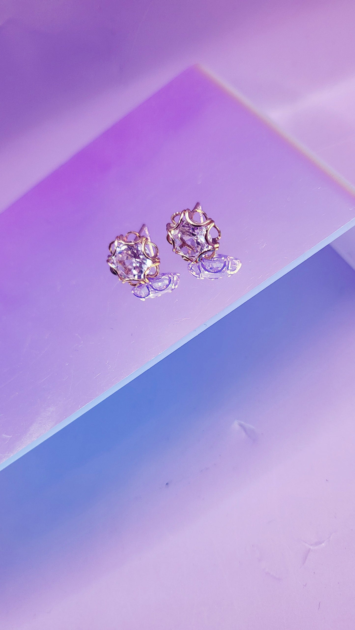 Radiance Solitaire Crystal Earrings