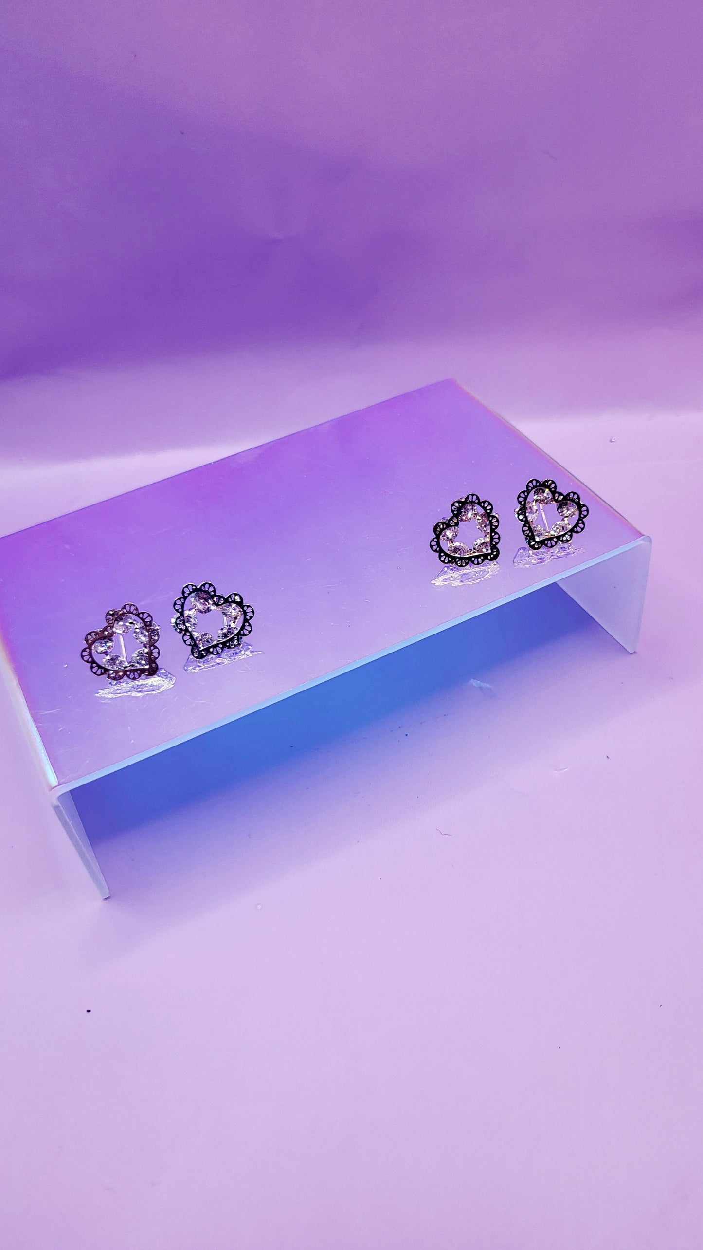 Heart Cluster Earrings