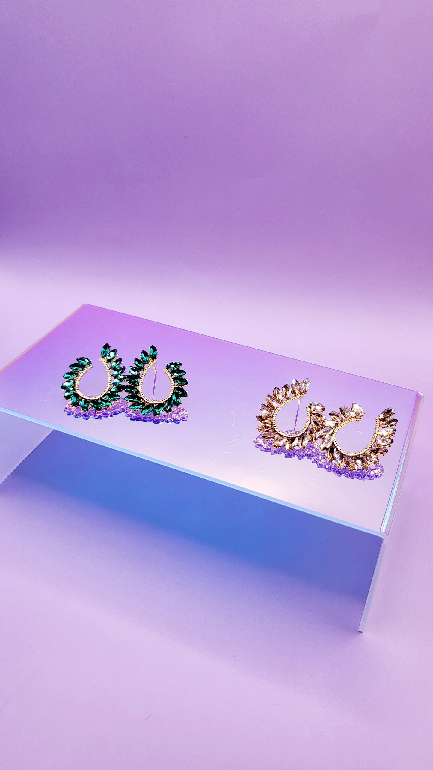 Bohemian Crystal Stud Earrings