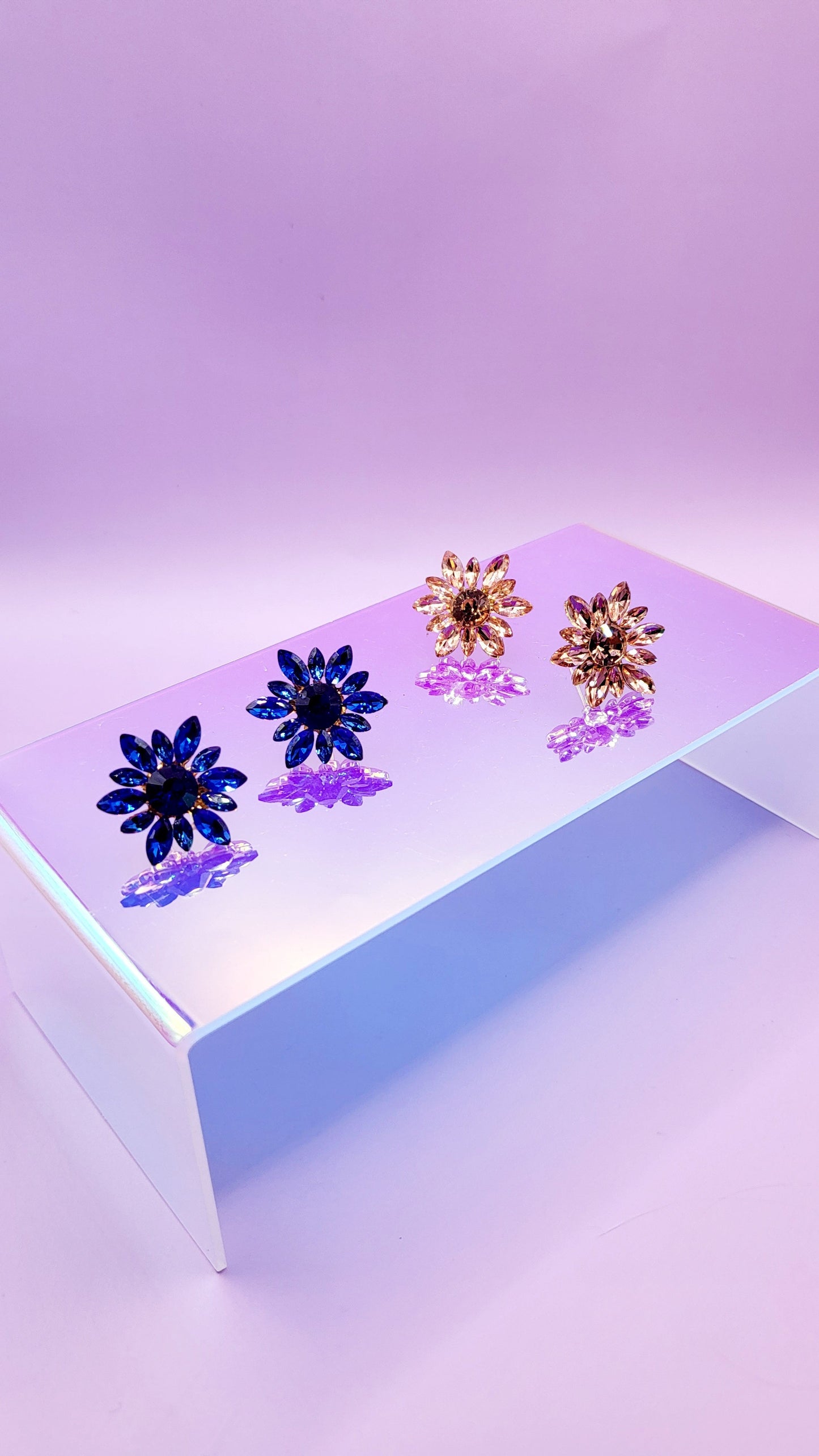 Blossom Crystal Stud Earrings