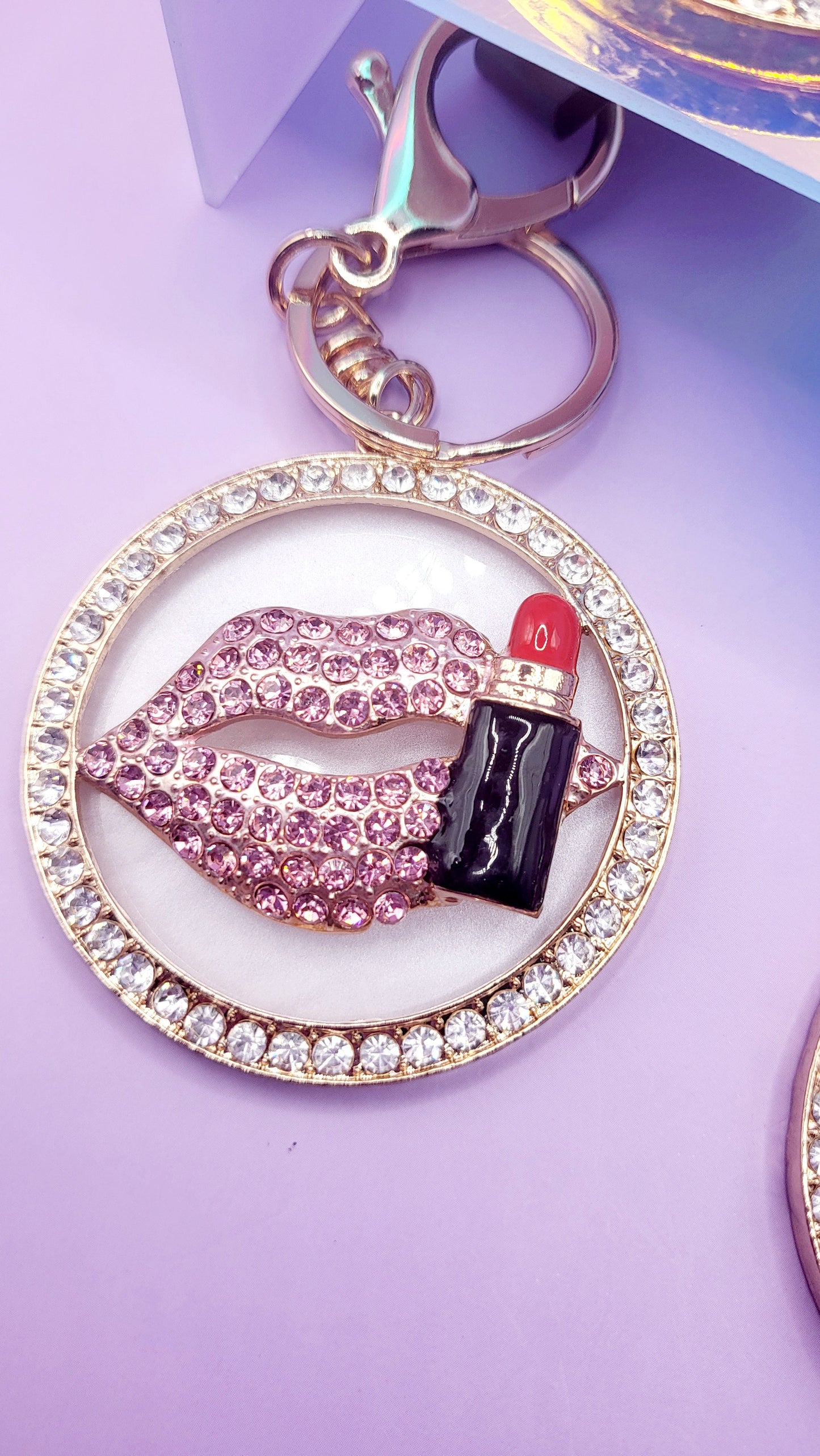 Crystal Lips Key Ring