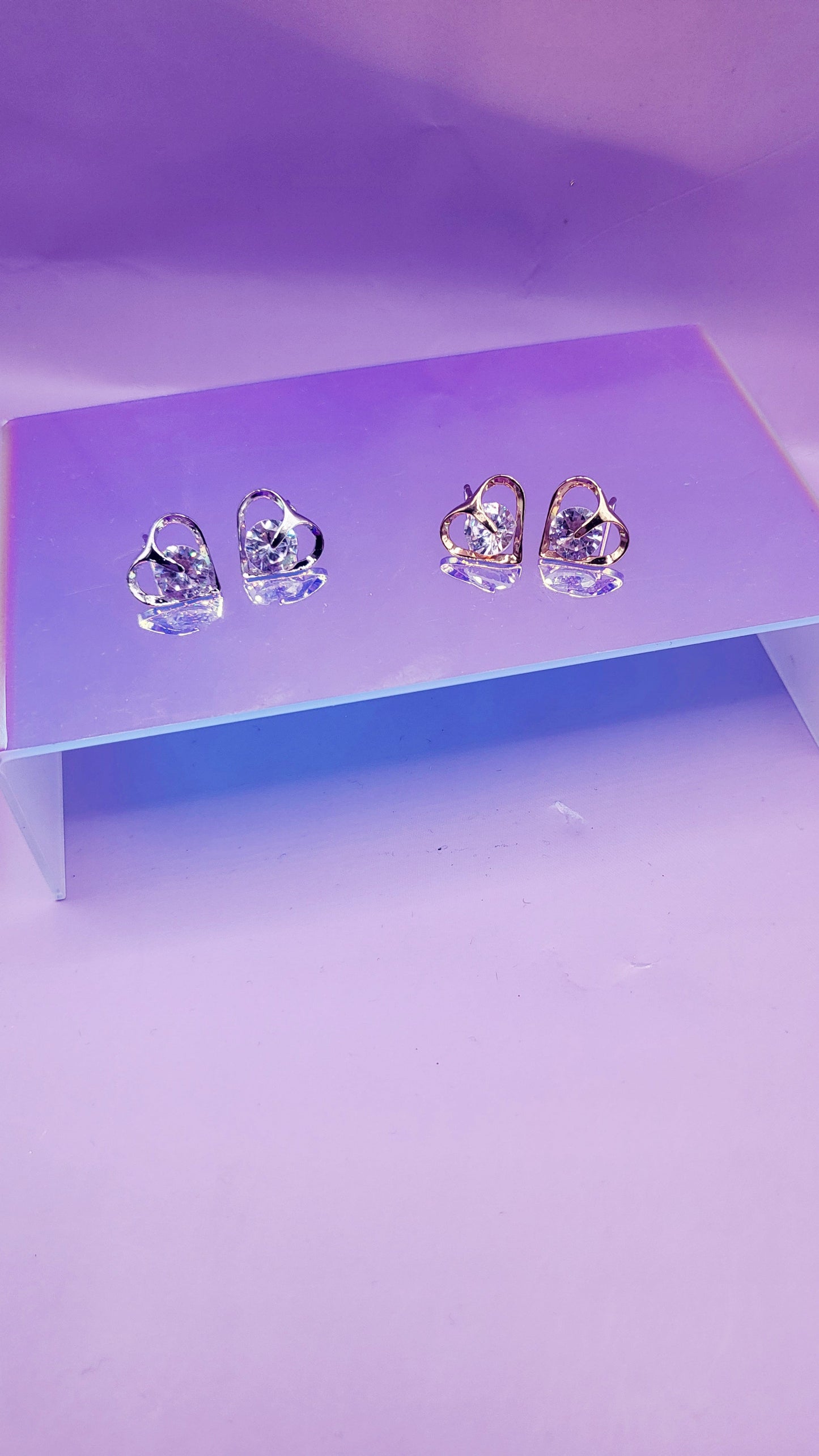 Enchanted Heart Stud Earring
