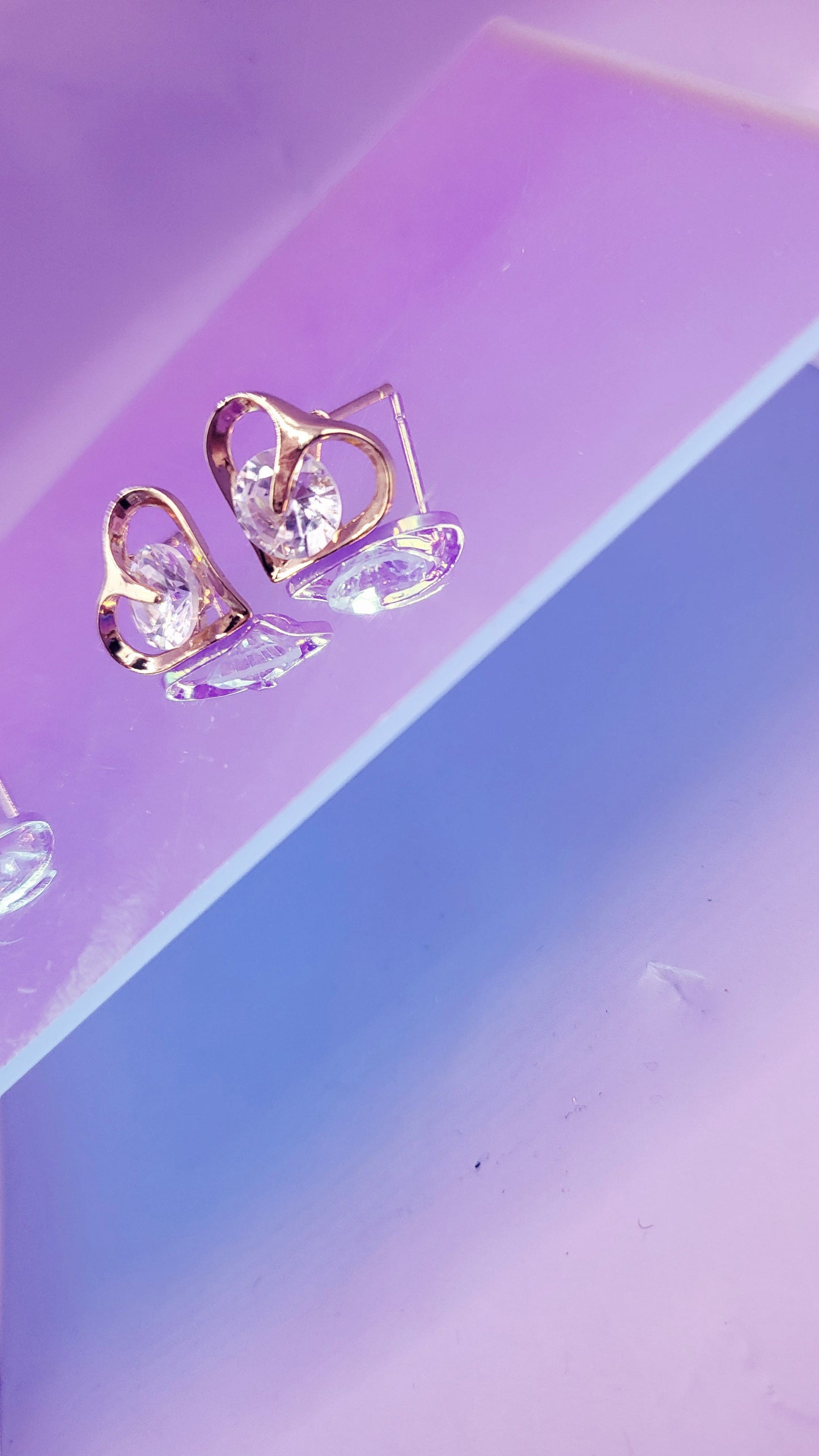Enchanted Heart Stud Earring