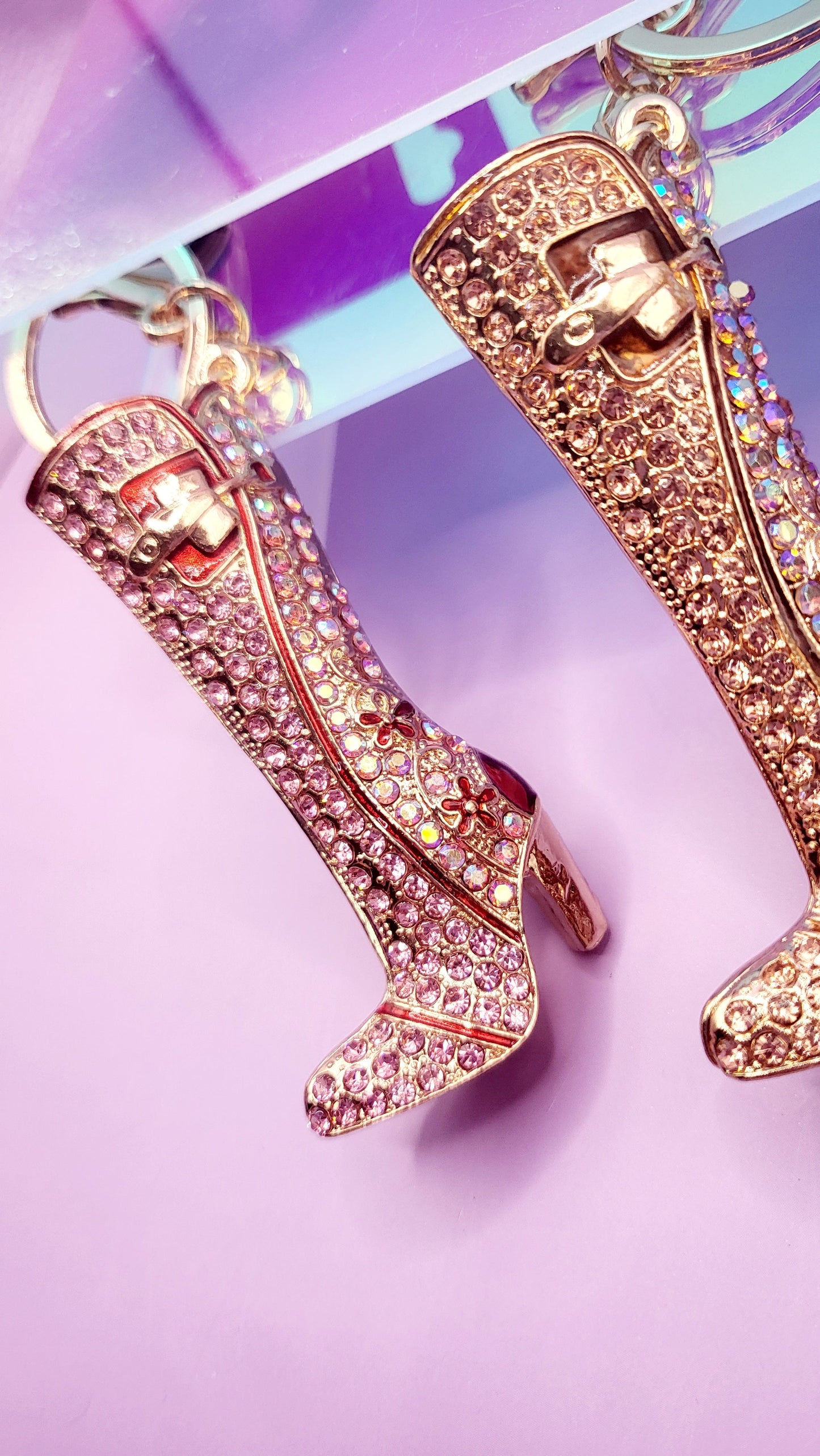 Cow Girl Boot Key Ring