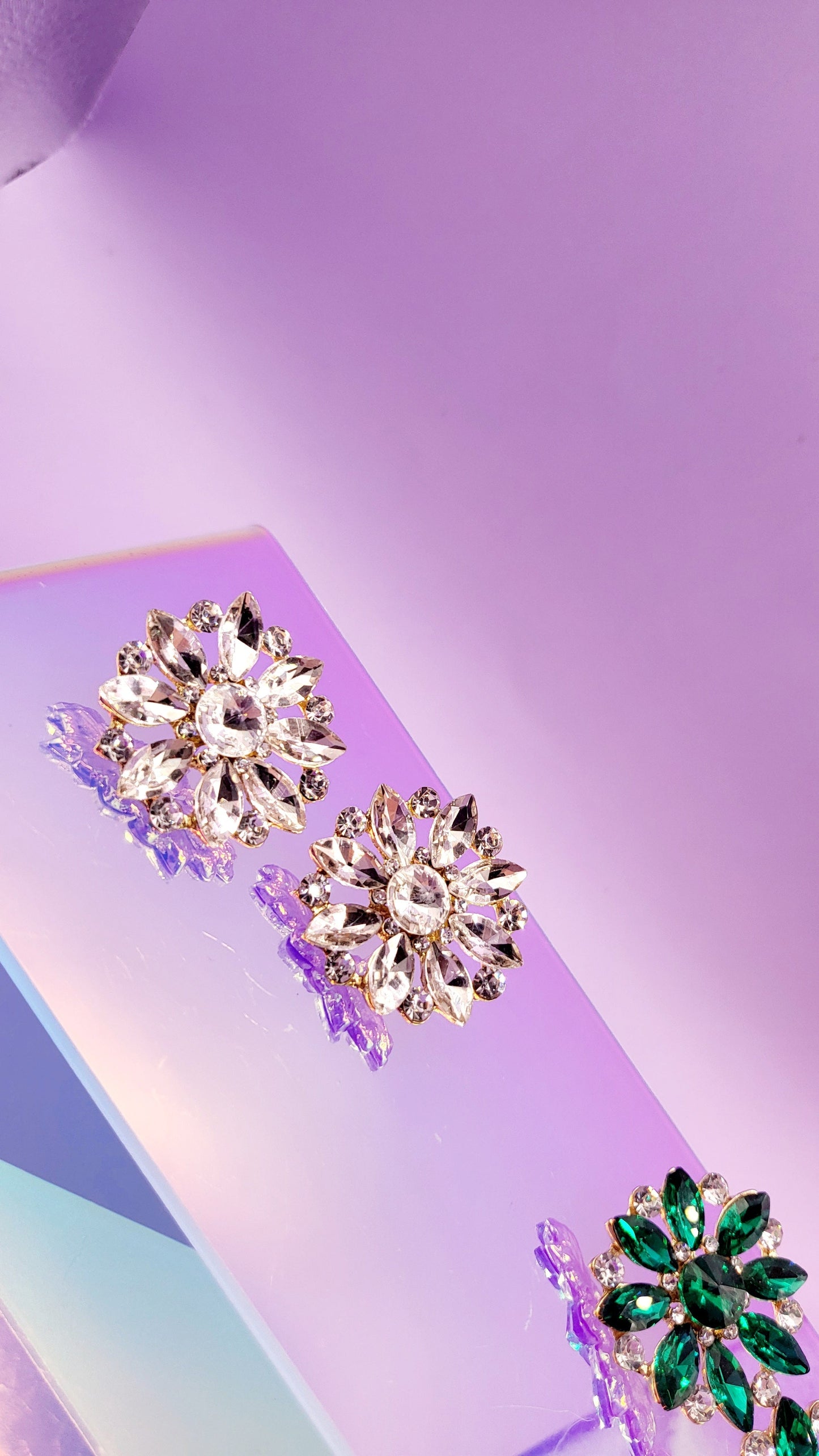 Spark Crystal Studs Earrings
