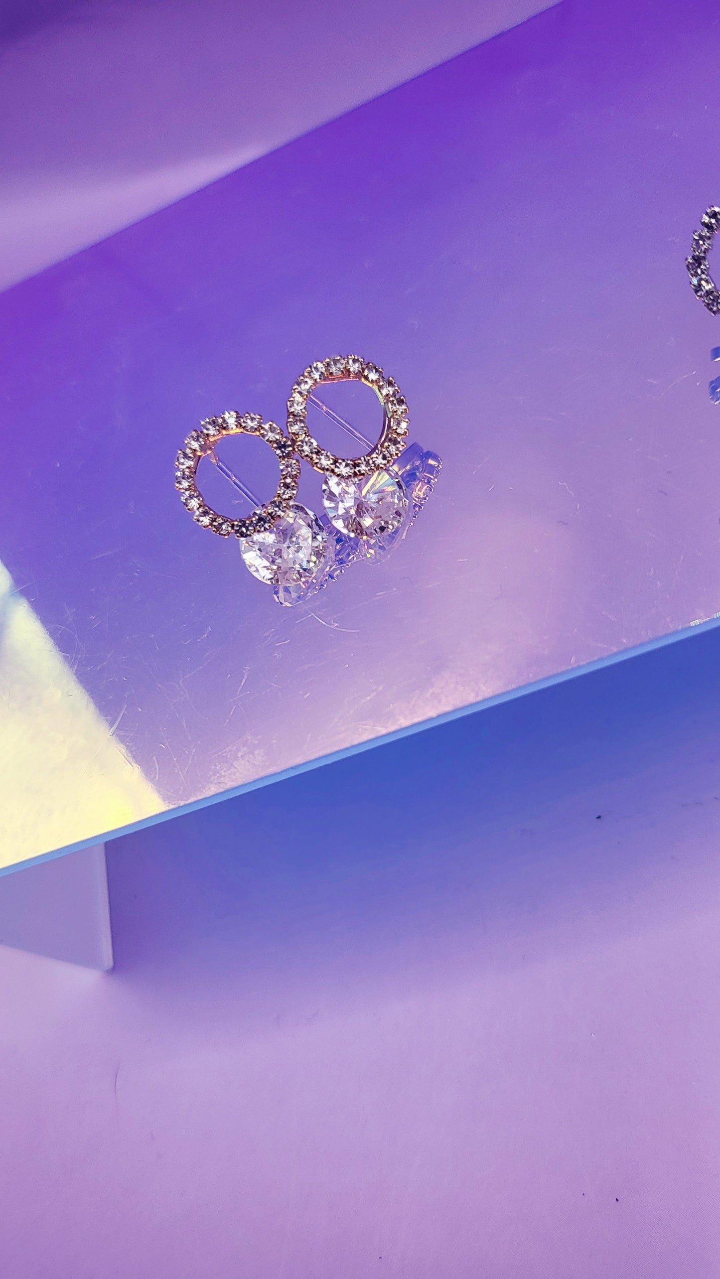 Luxe Halo Crystal Stud Earring