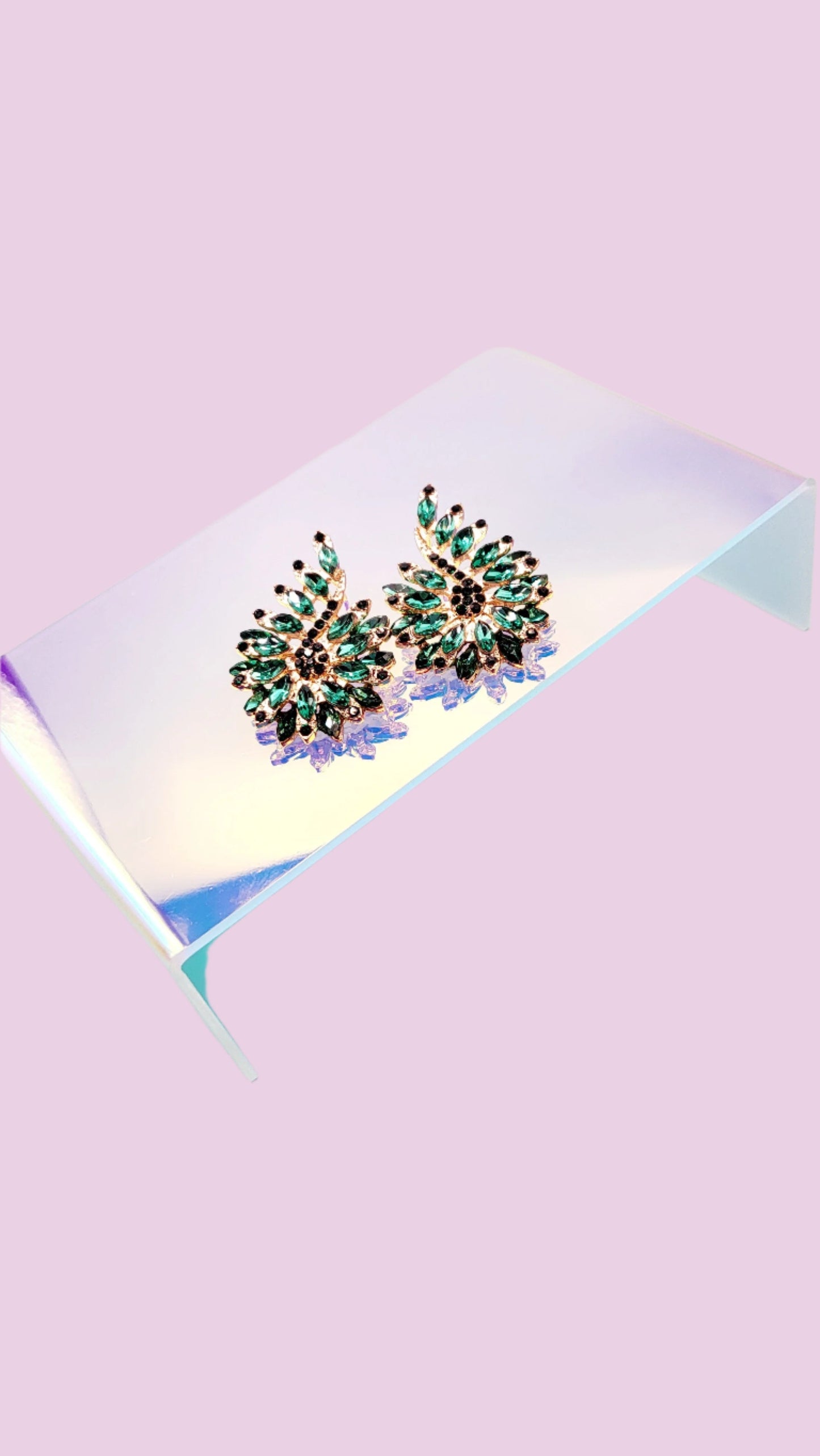 Baroque Crystal Stud Earrings