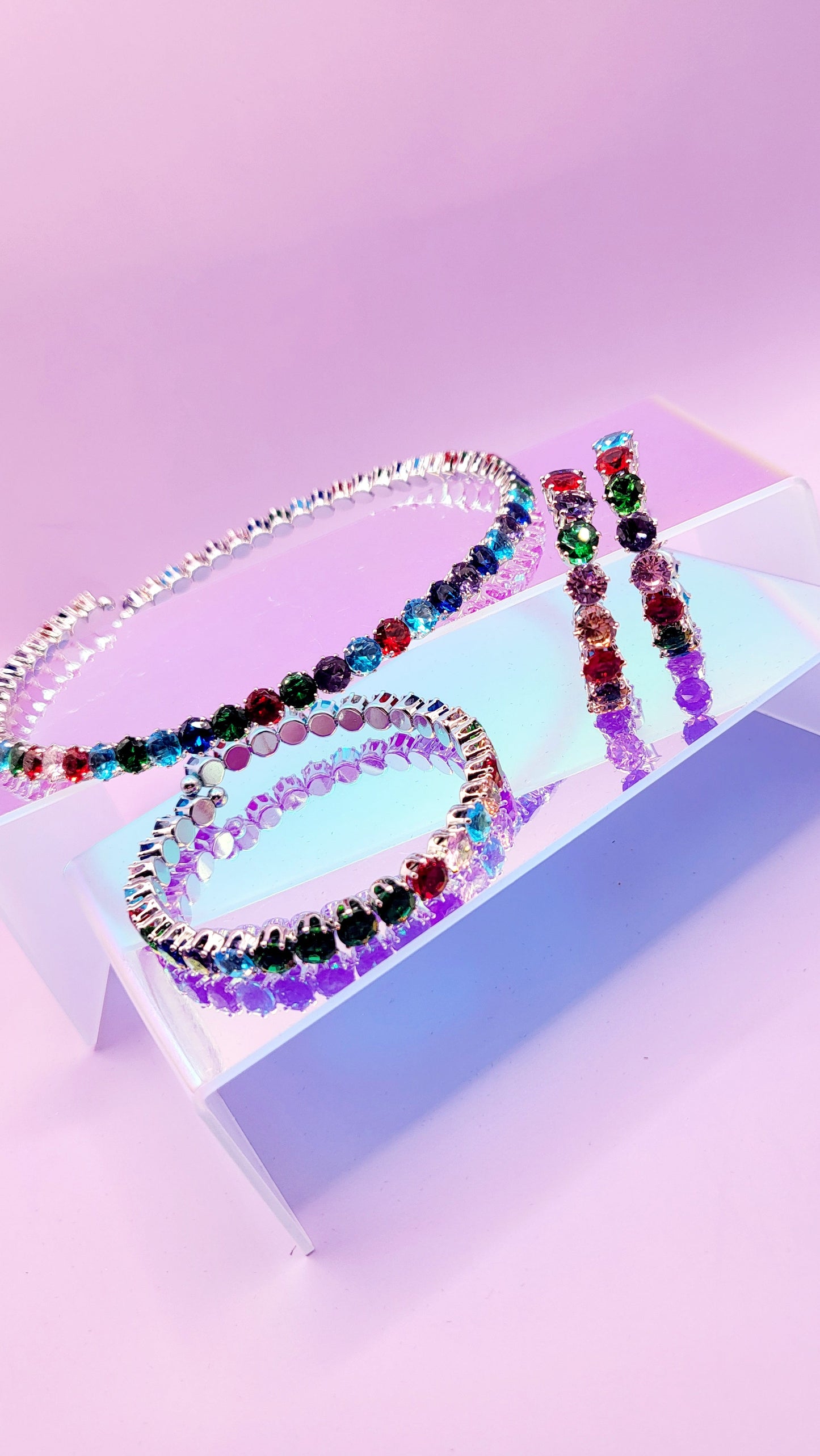 Zizi Crystal Set Choker Necklace with Earrings