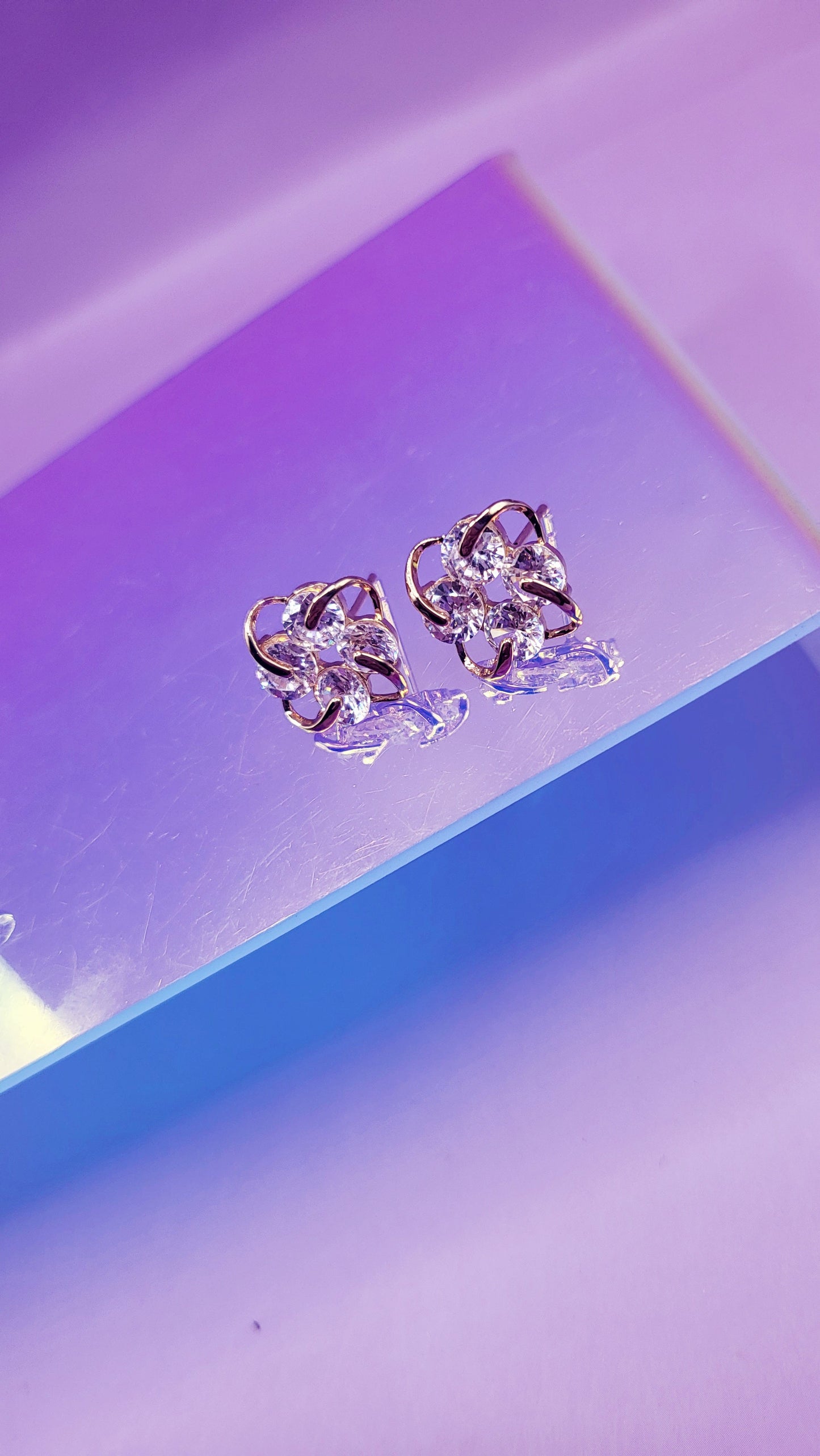 Nova Crystal Stud Earring