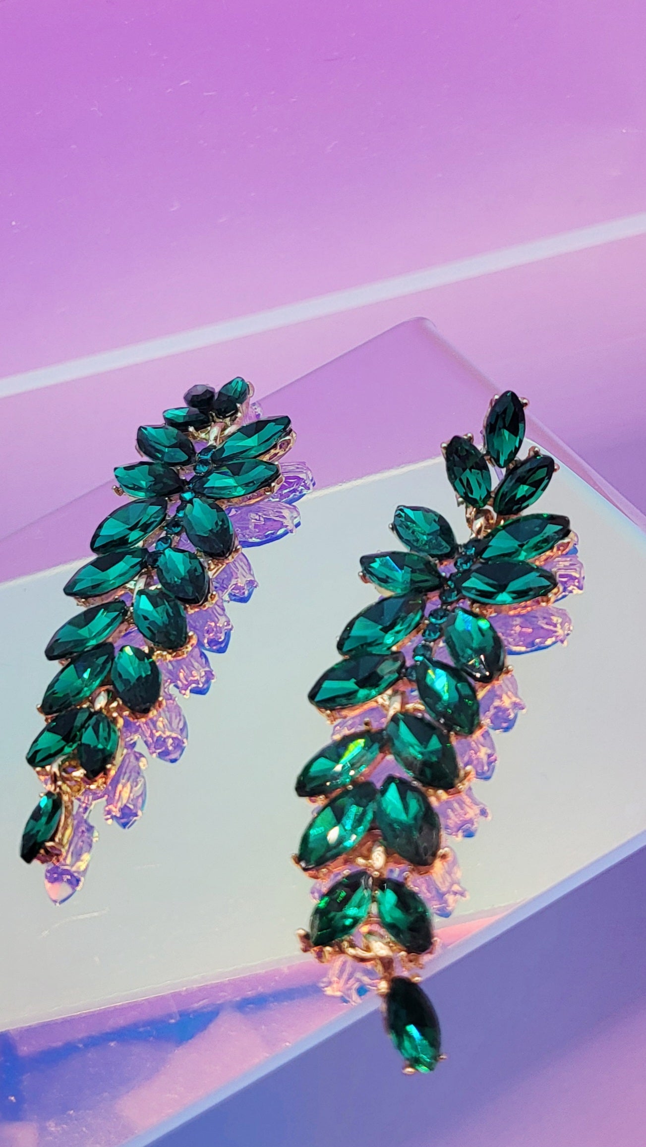 Dubai Crystal Drop and Dangle Earrings