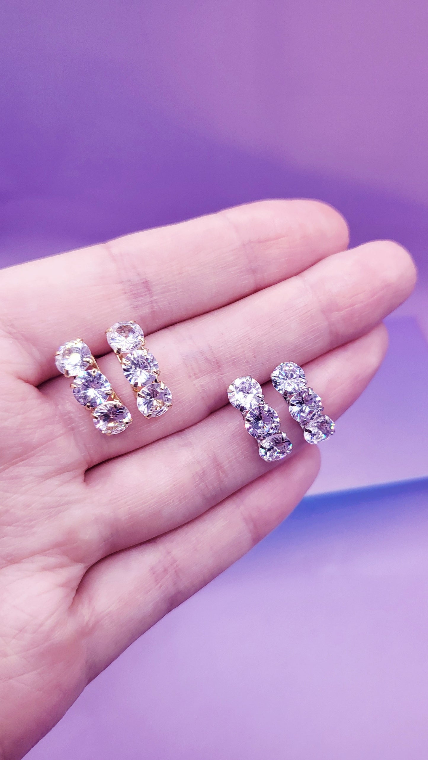 Tri Cluster Earrings