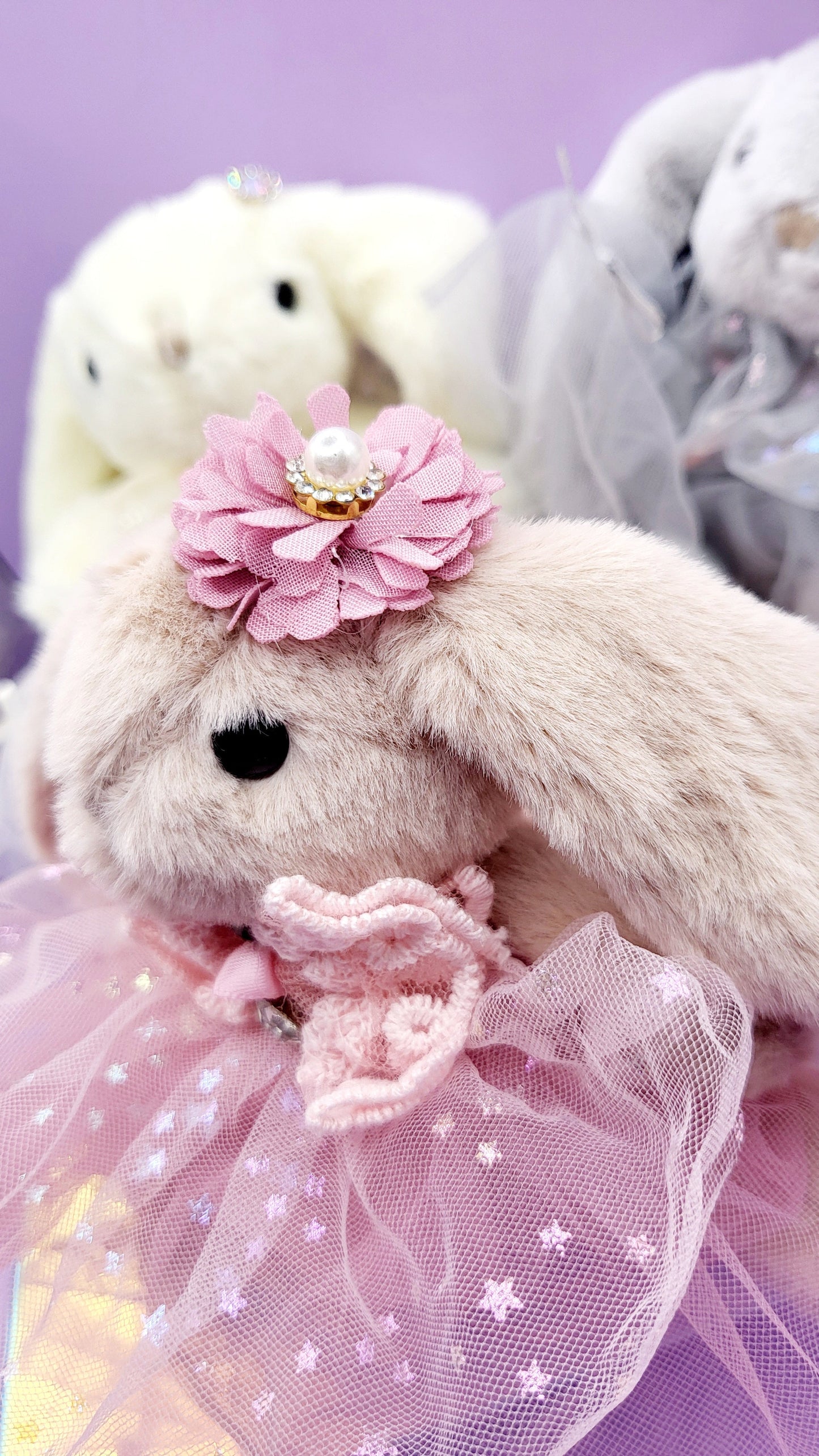 Bella Crystal Bunny Bag Charm