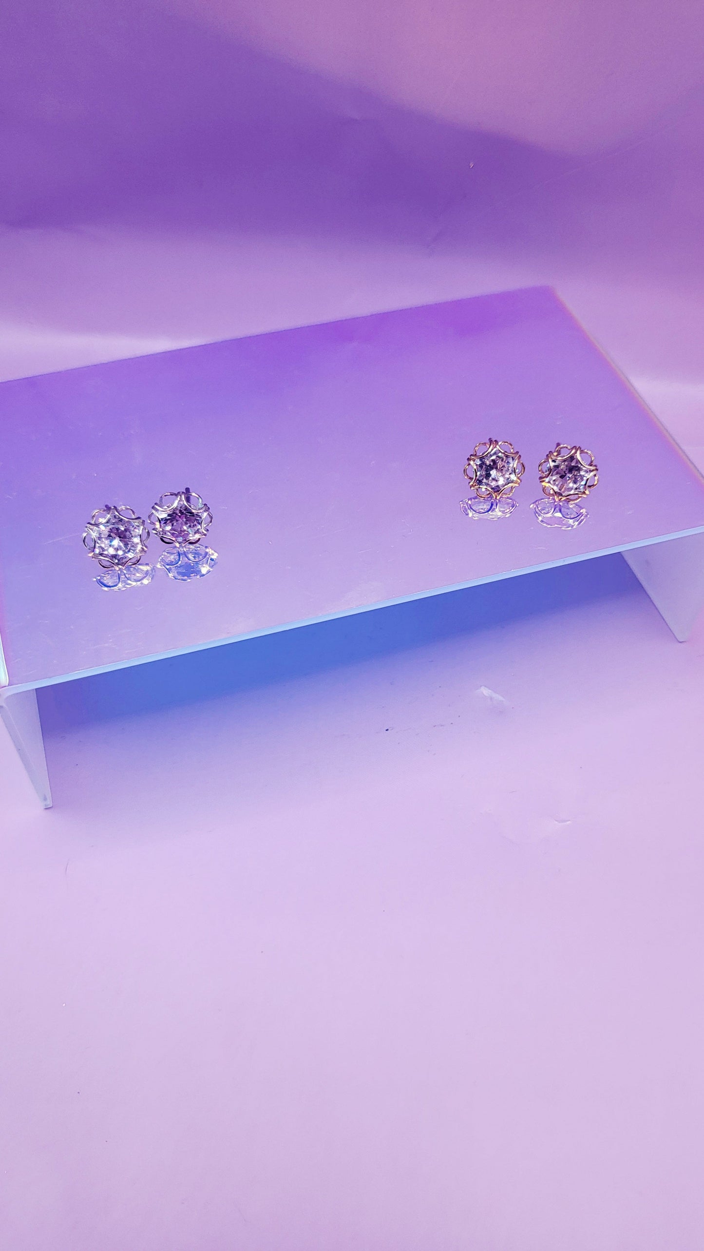Radiance Solitaire Crystal Earrings
