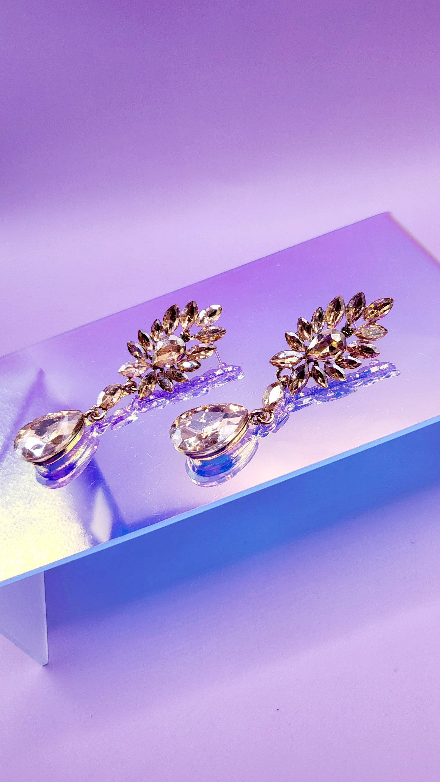 Infinite Crystal Drop and Dangle Earrings