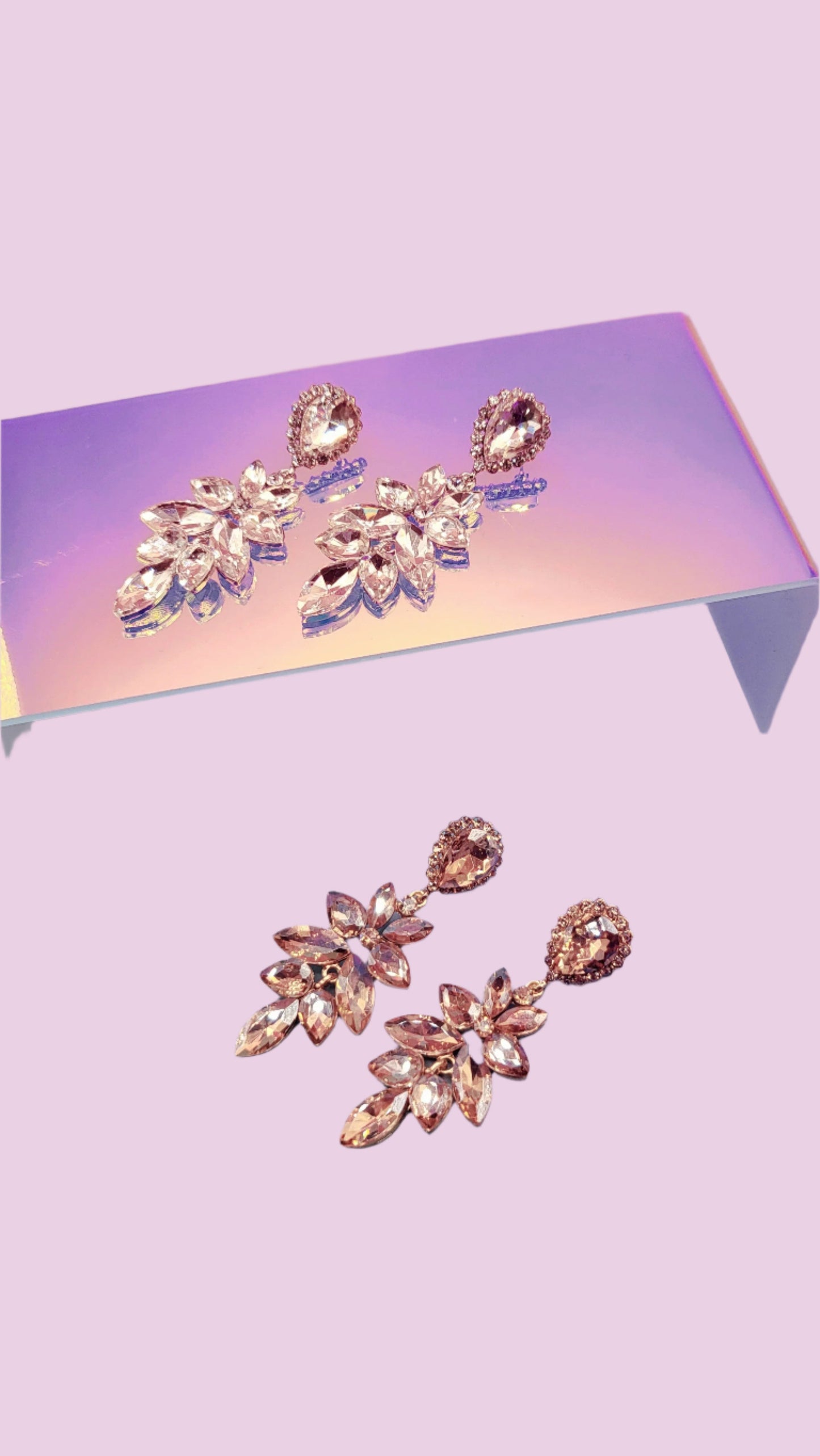 Cascade Crystal Drop and Dangle Earrings