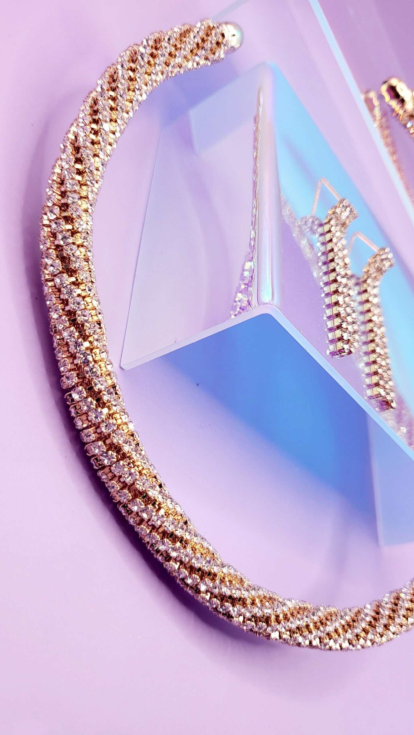 Glitz & Grace Choker and Earrings