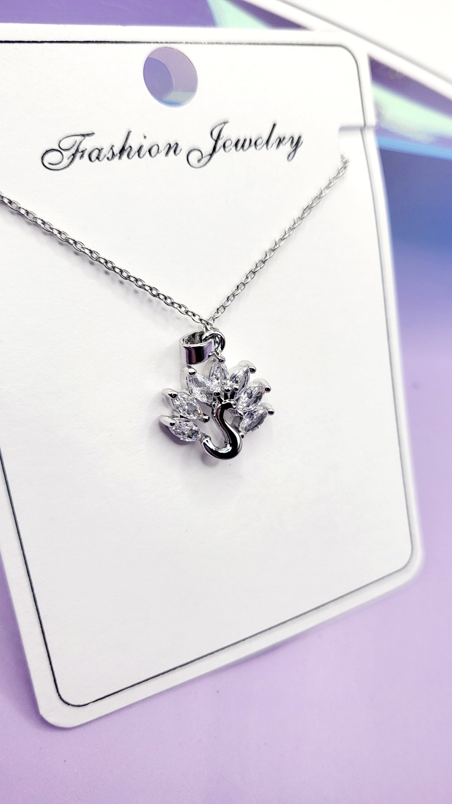 Crystal Swan Necklace