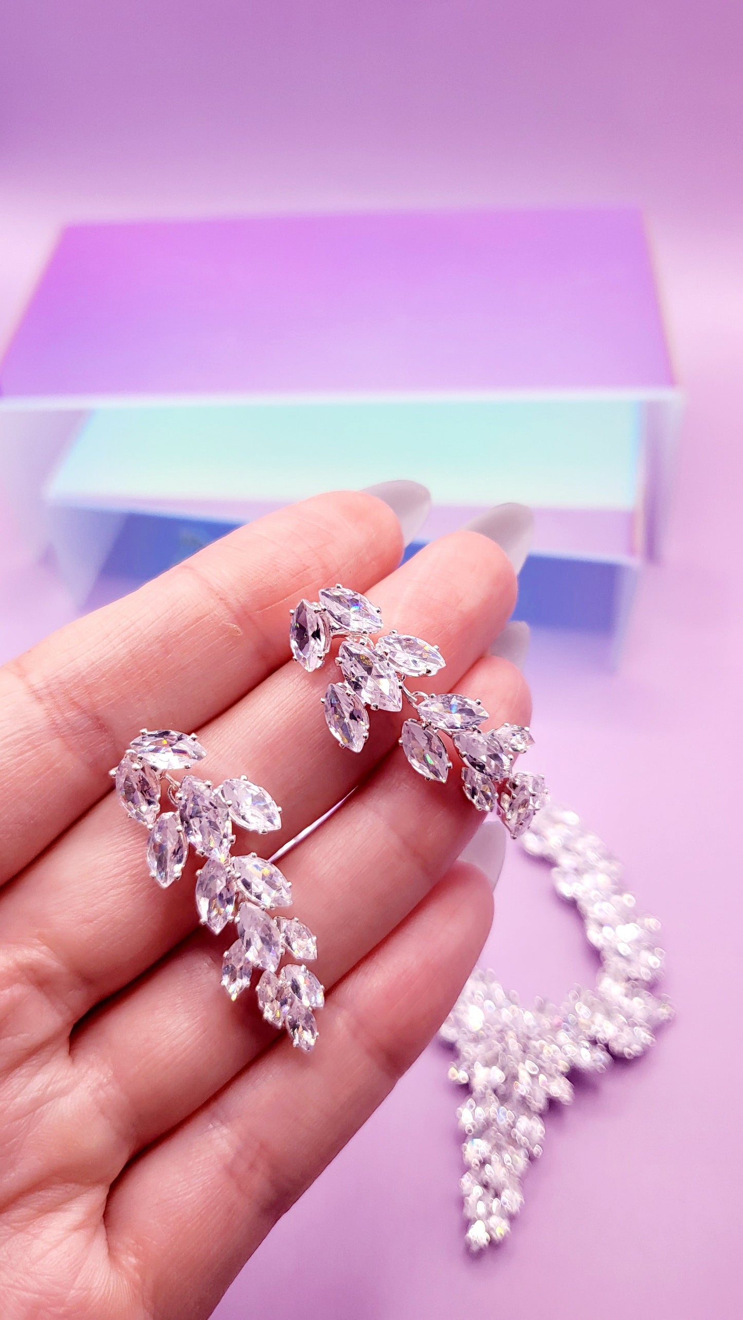Crystal Candy Set Necklace with Earrings