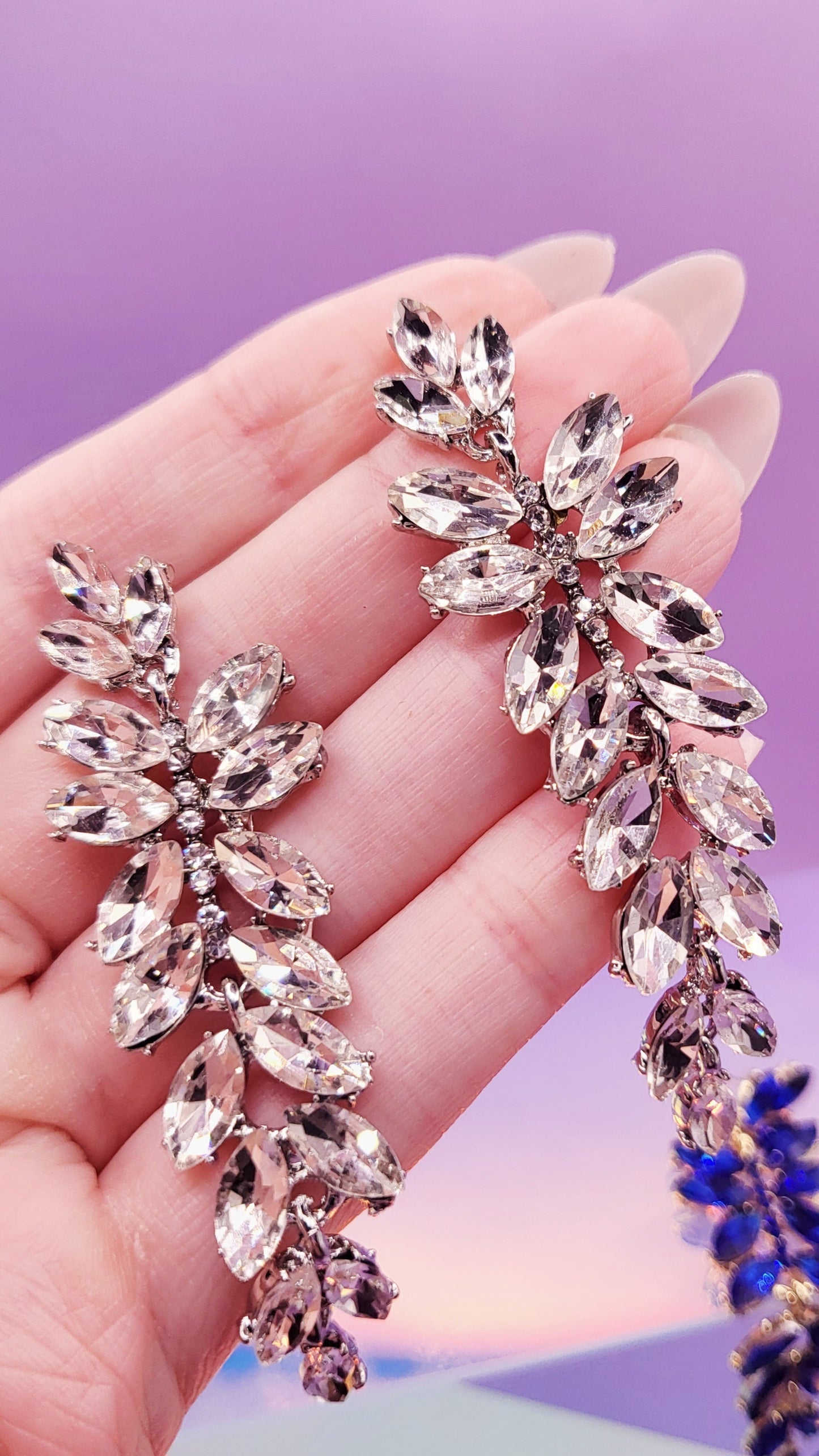 Dubai Crystal Drop and Dangle Earrings