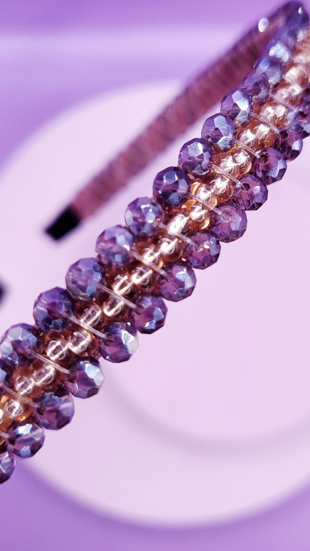 Crystal Gold Beaded Hair band