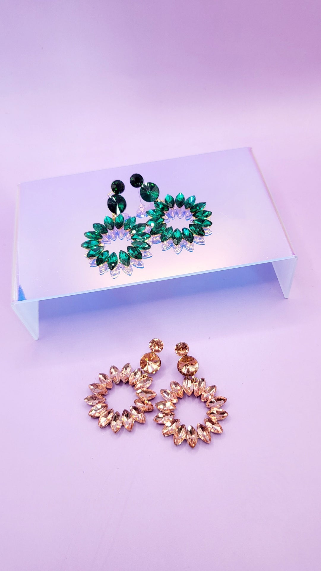 Bohemian Crystal Drop and Dangle Earrings