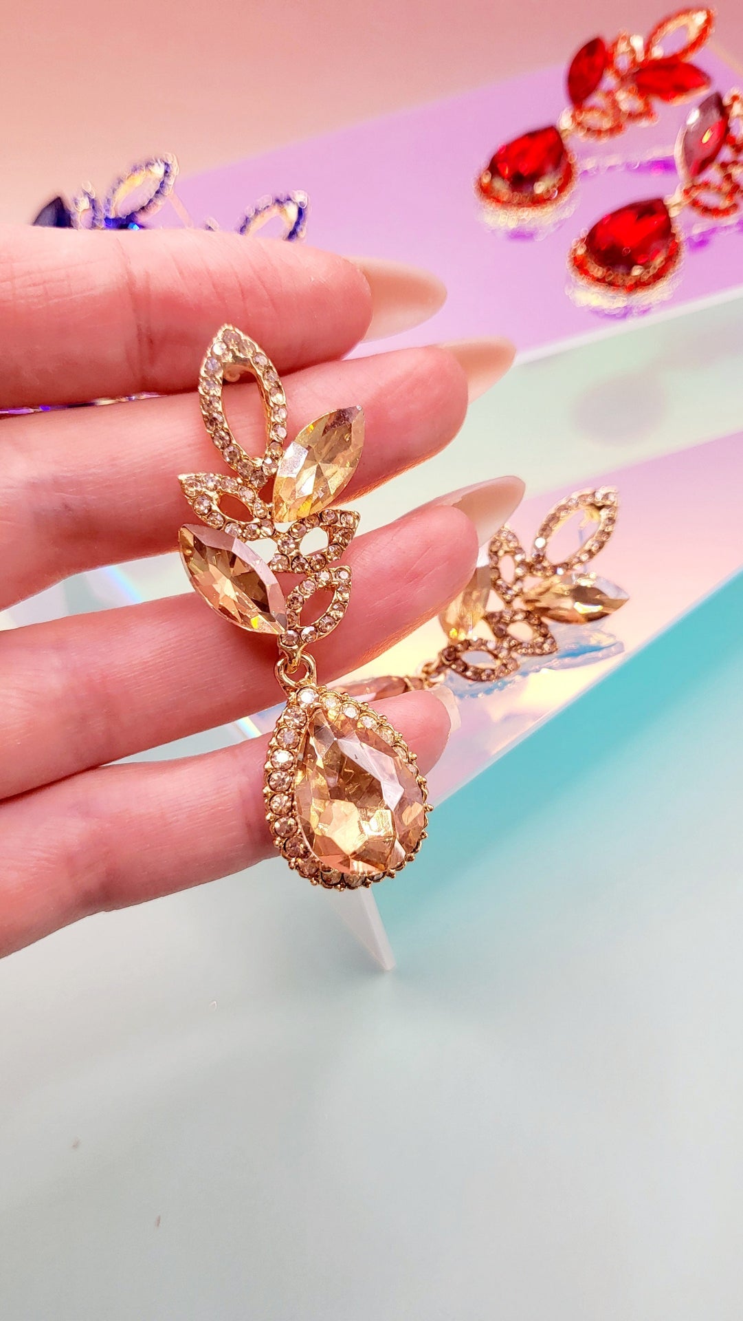 Sway Crystal Drop and Dangle Earrings