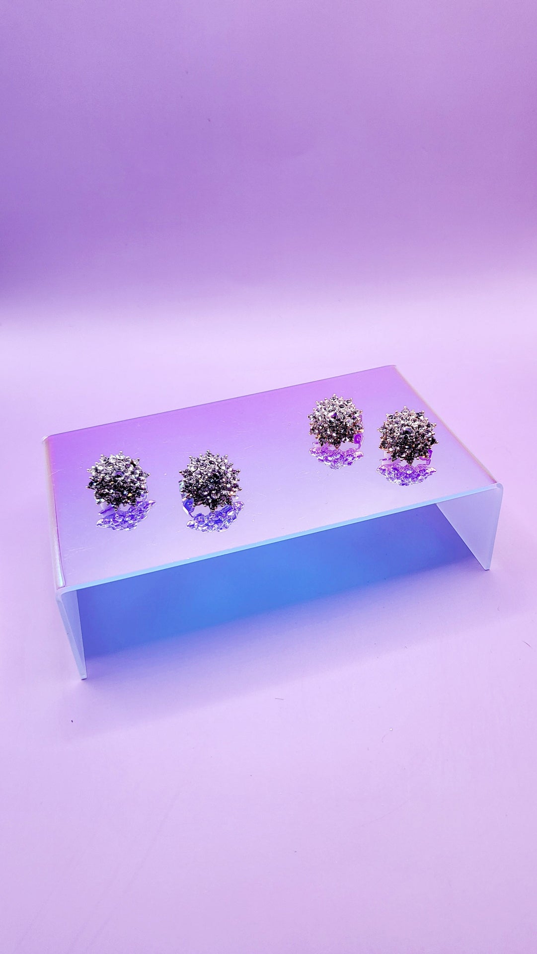 Glamour Crystal Non Pierced Clip On Earrings