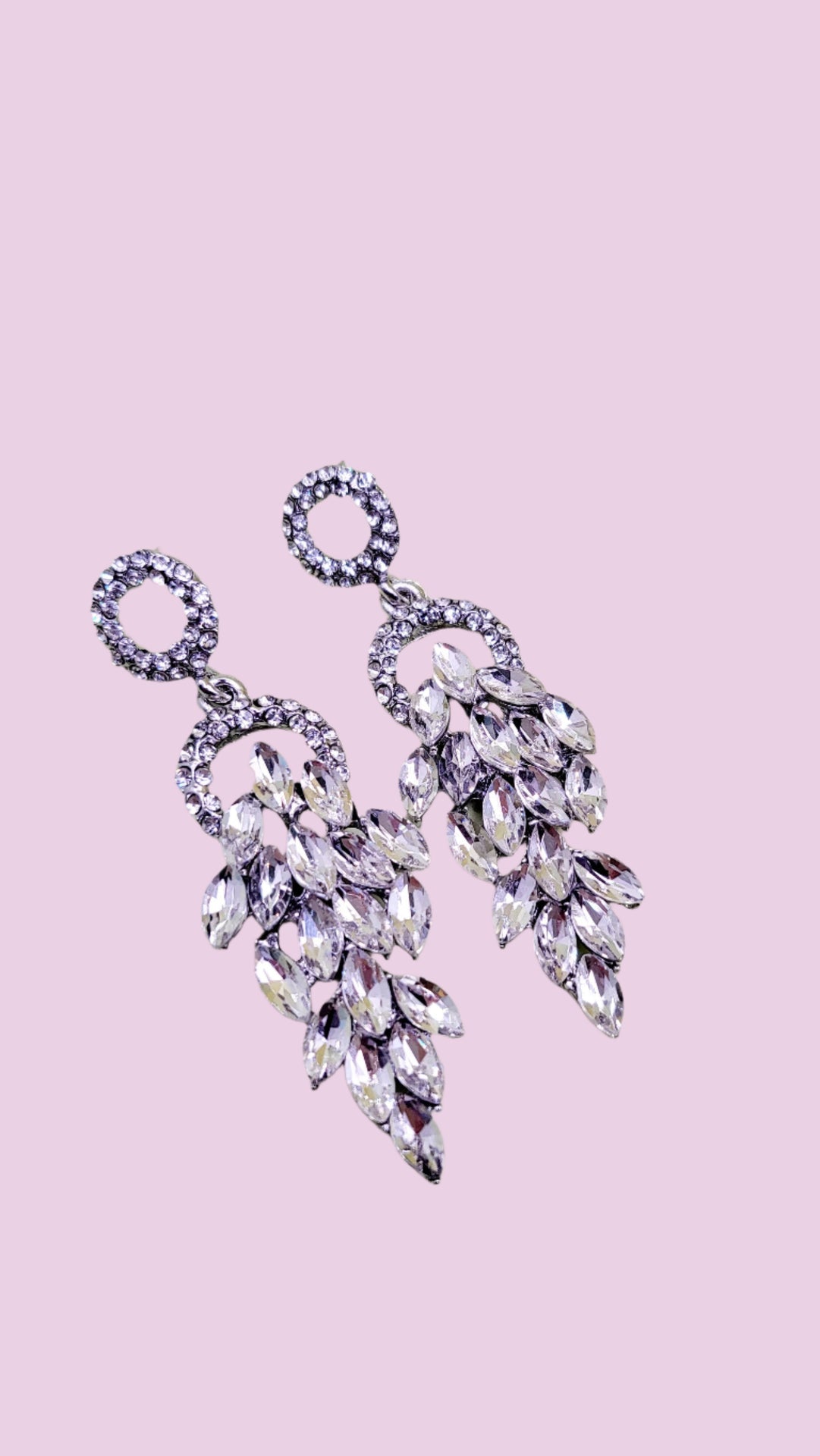 Cluster Crystal Drop & Dangle Earrings