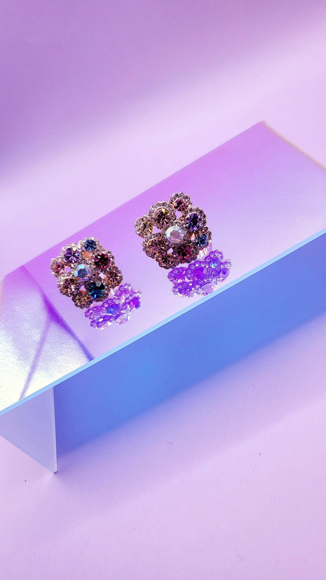 Dreamy Crystal Non Pierced Clip On Earrings