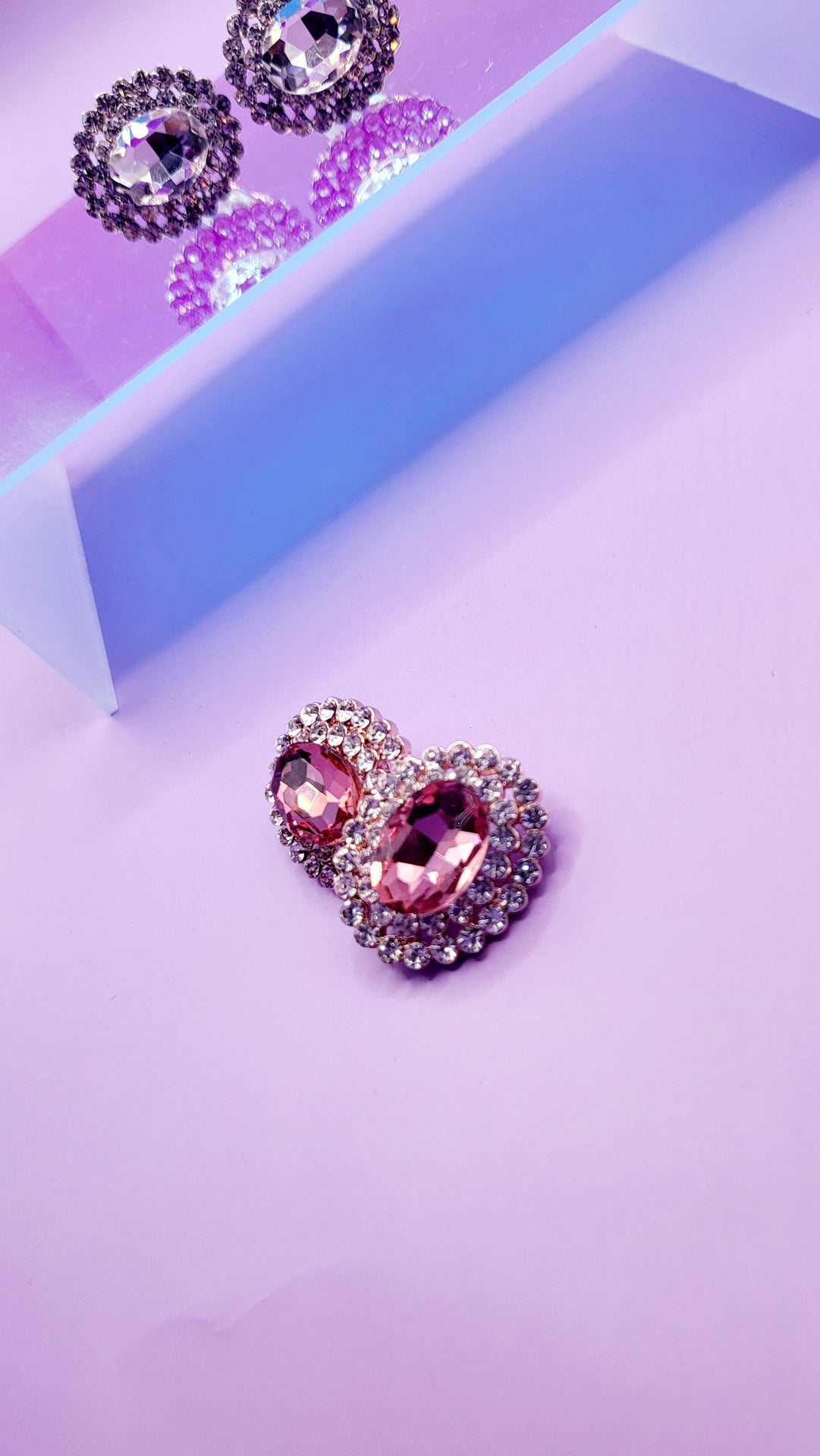 Luxe Crystal Non Pierced Clip On Earrings