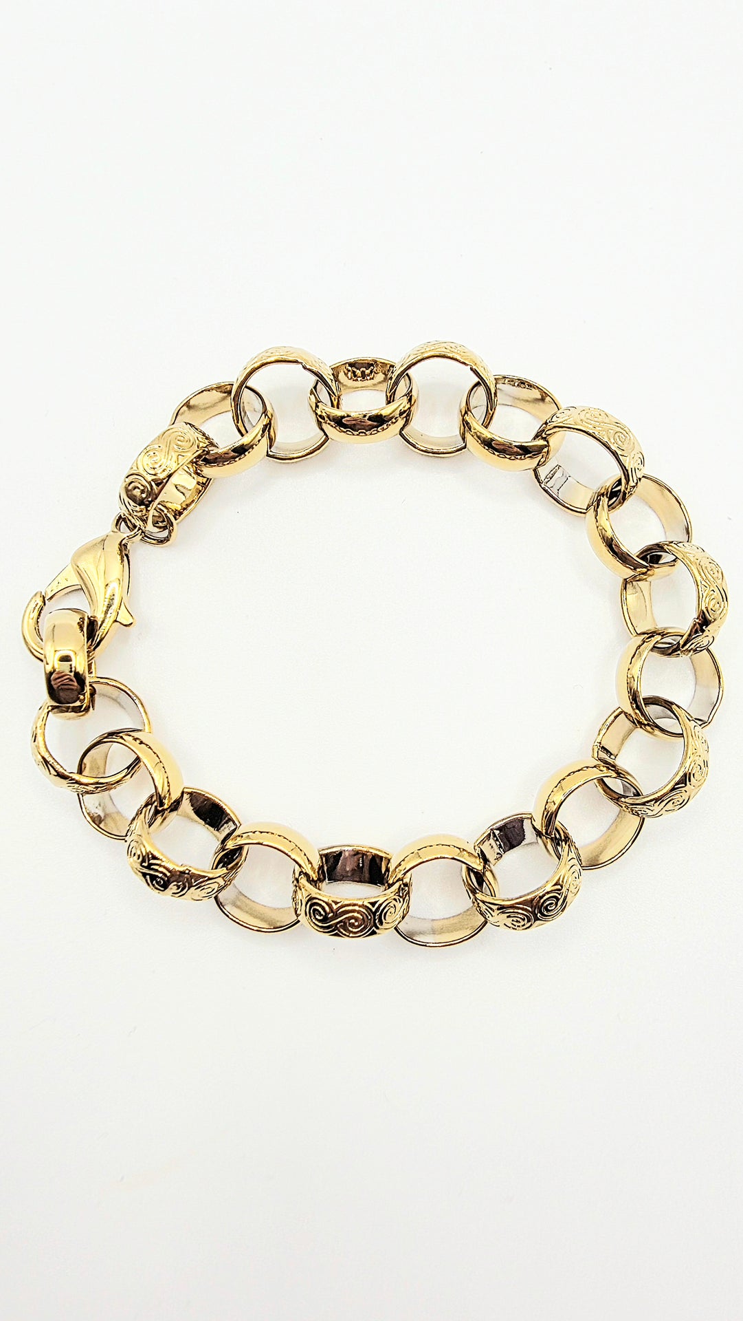 Belcher Chain Bracelet Large Link Size