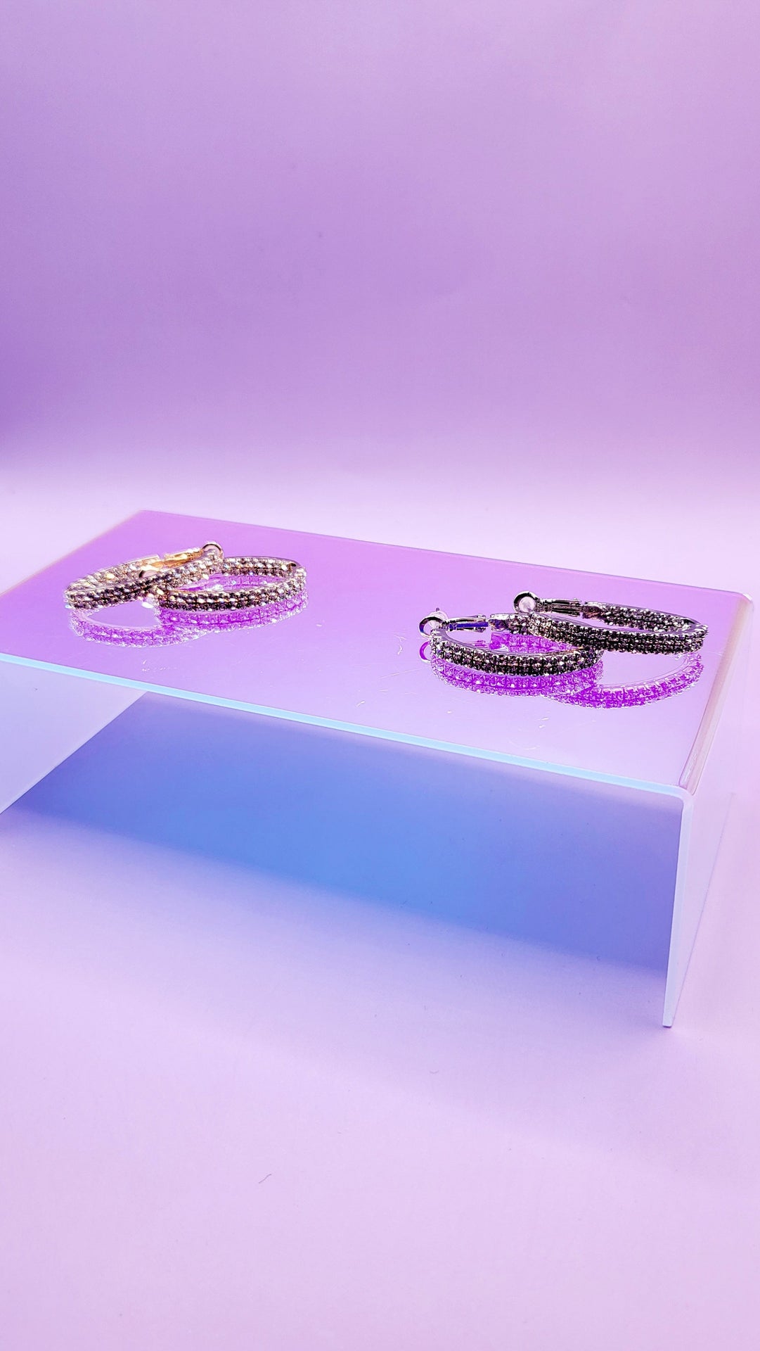 Alani Crystal Mini Hoop Earrings