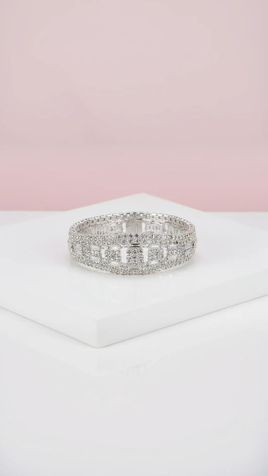 Luxe Gem Set Crystal Bracelet