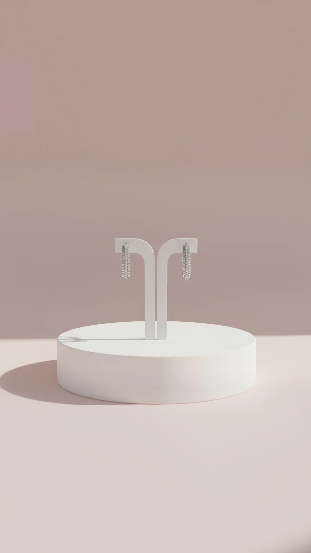 Huggie Hoop Crystal Earrings