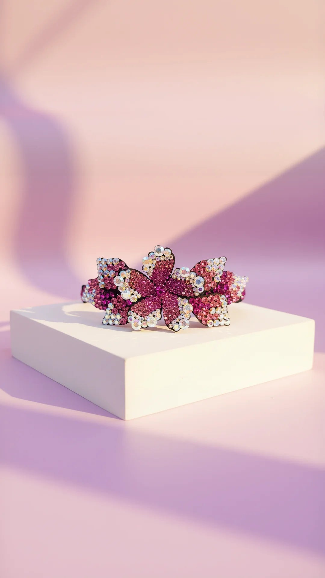 Flower Cluster Crystal Hair band