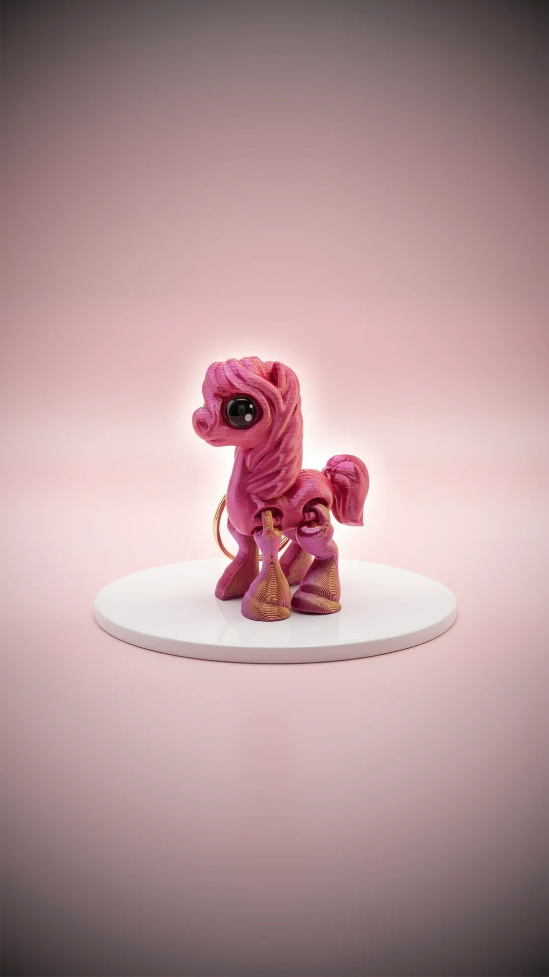 3D Printed Fantasy Flexi Horse : Bioplastic Fidget Key Ring