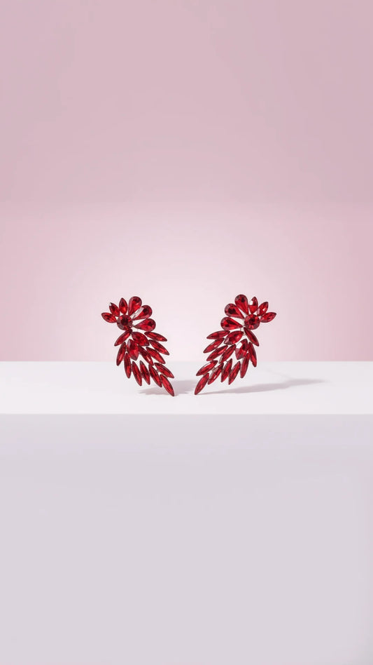 Maxi Teardrop Crystal Drop & Dangle Earrings